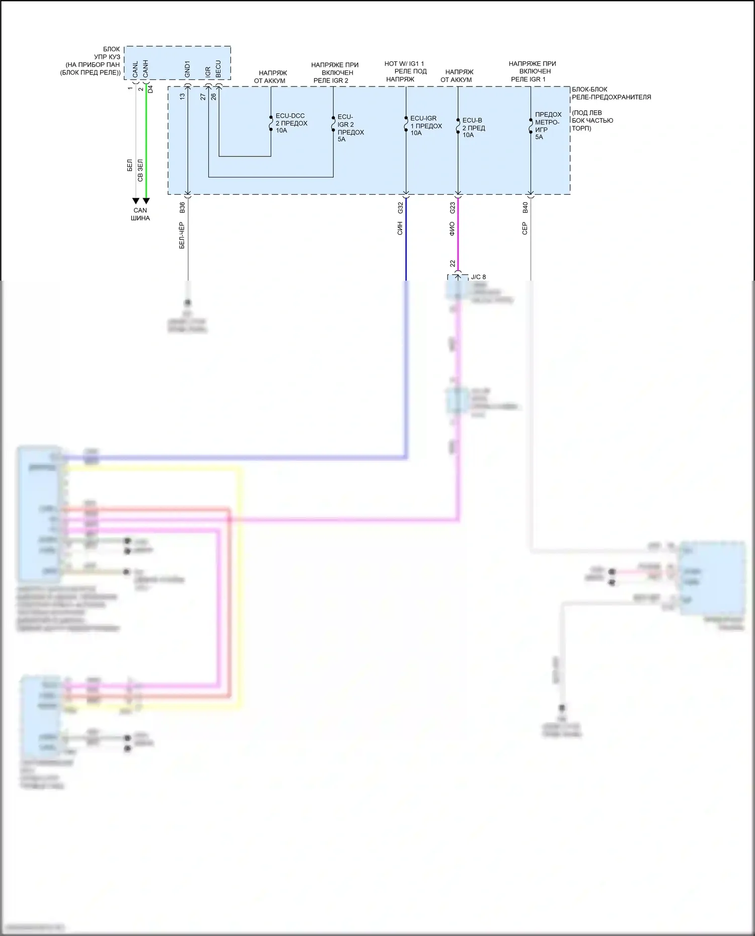 Sienna Toyota IV (2020-2024): Электросхема контроля давления в шинах 