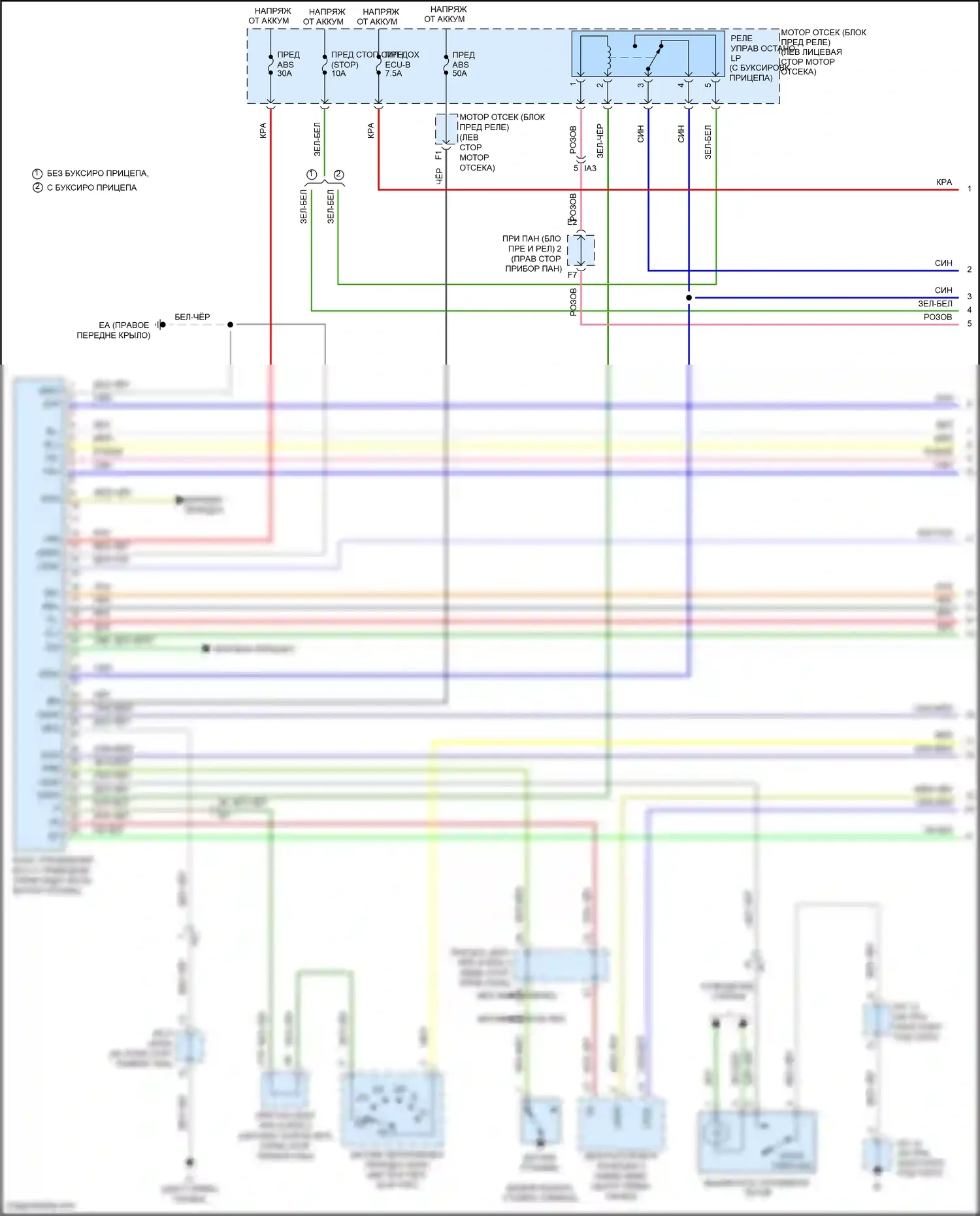 Tacoma Toyota II рестайлинг (2011-2015): Антиблокировочная система abs электросхема, тип вакуумного усилителя (1 из 3) 