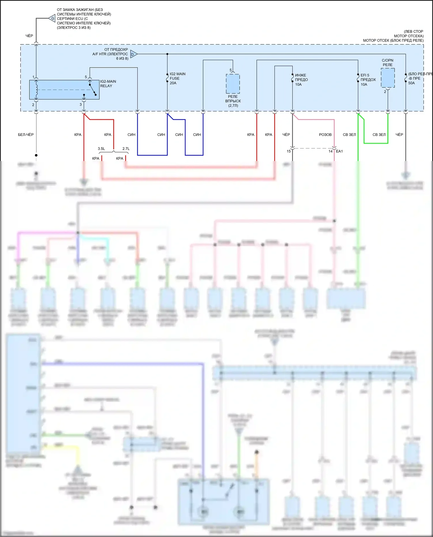 Tacoma Toyota IV (2023-2024): Электросхема блока предохранителей реле (7 из 8) 