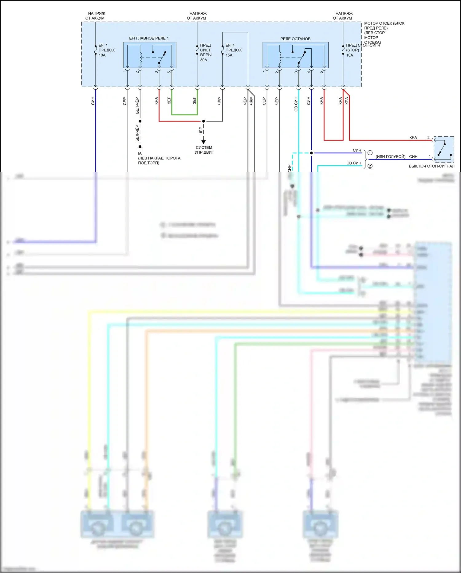 Tacoma Toyota IV (2023-2024): Электросхема круиз-контроля (2 из 2) 