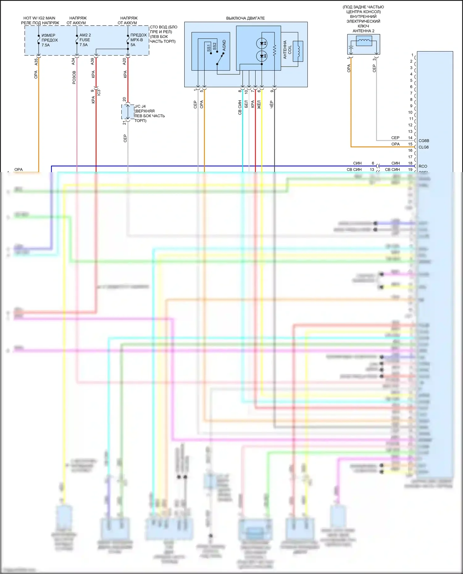 Tacoma Toyota IV (2023-2024): Электросхема защиты от взлома, с системой интеллектуальных ключей (4 из 4) 