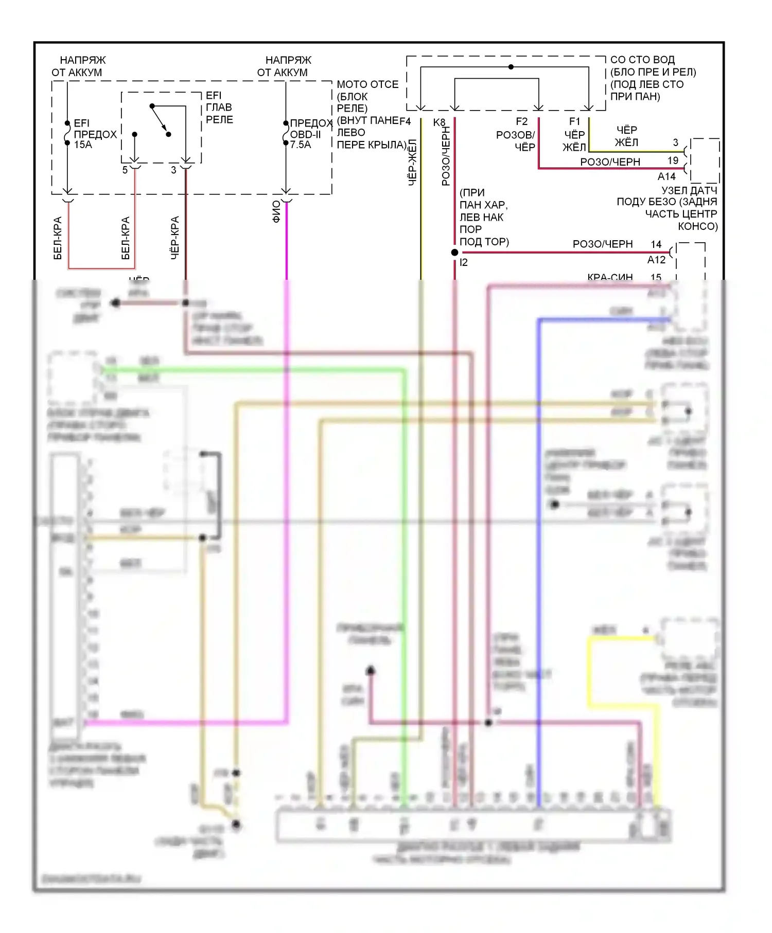 Tercel Toyota L50 рестайлинг (1997-1999): Can шина 