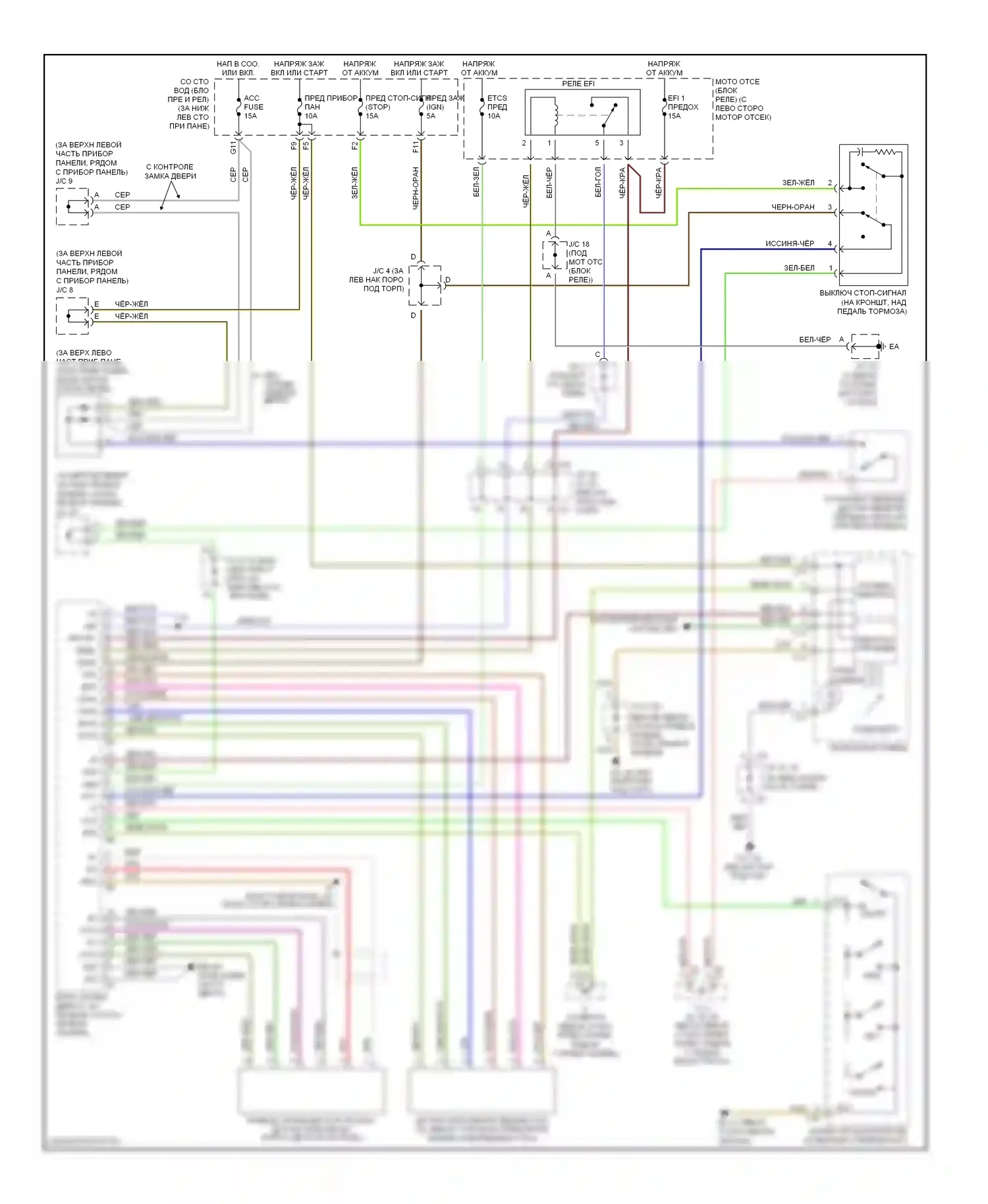 Tundra Toyota I рестайлинг (2002-2006): 4.7л, электросхема круиз-контроля, доступ/стандартная кабина 