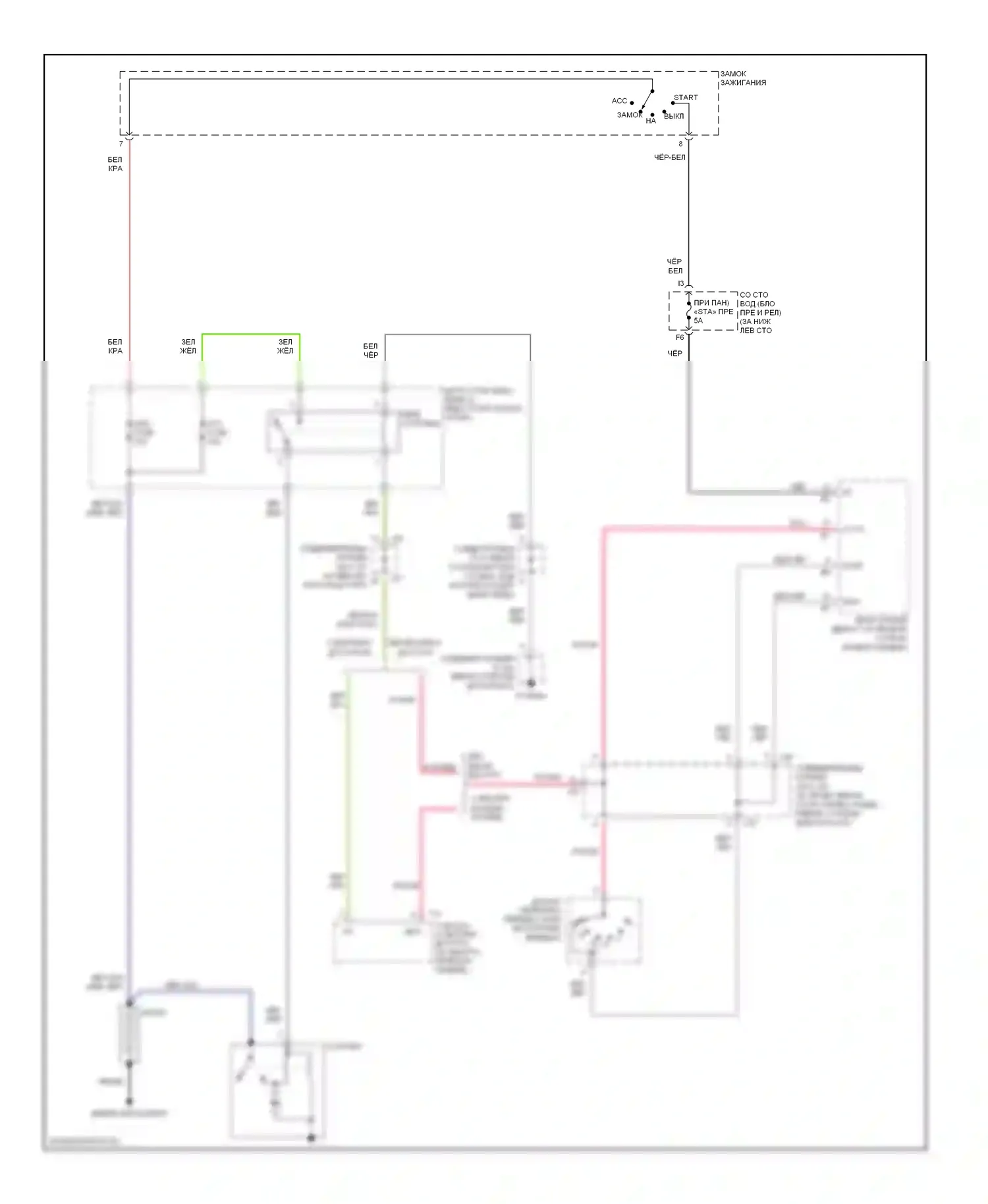 Tundra Toyota I рестайлинг (2002-2006): 4.7l, электросхема стартера, доступ/стандартная кабина 
