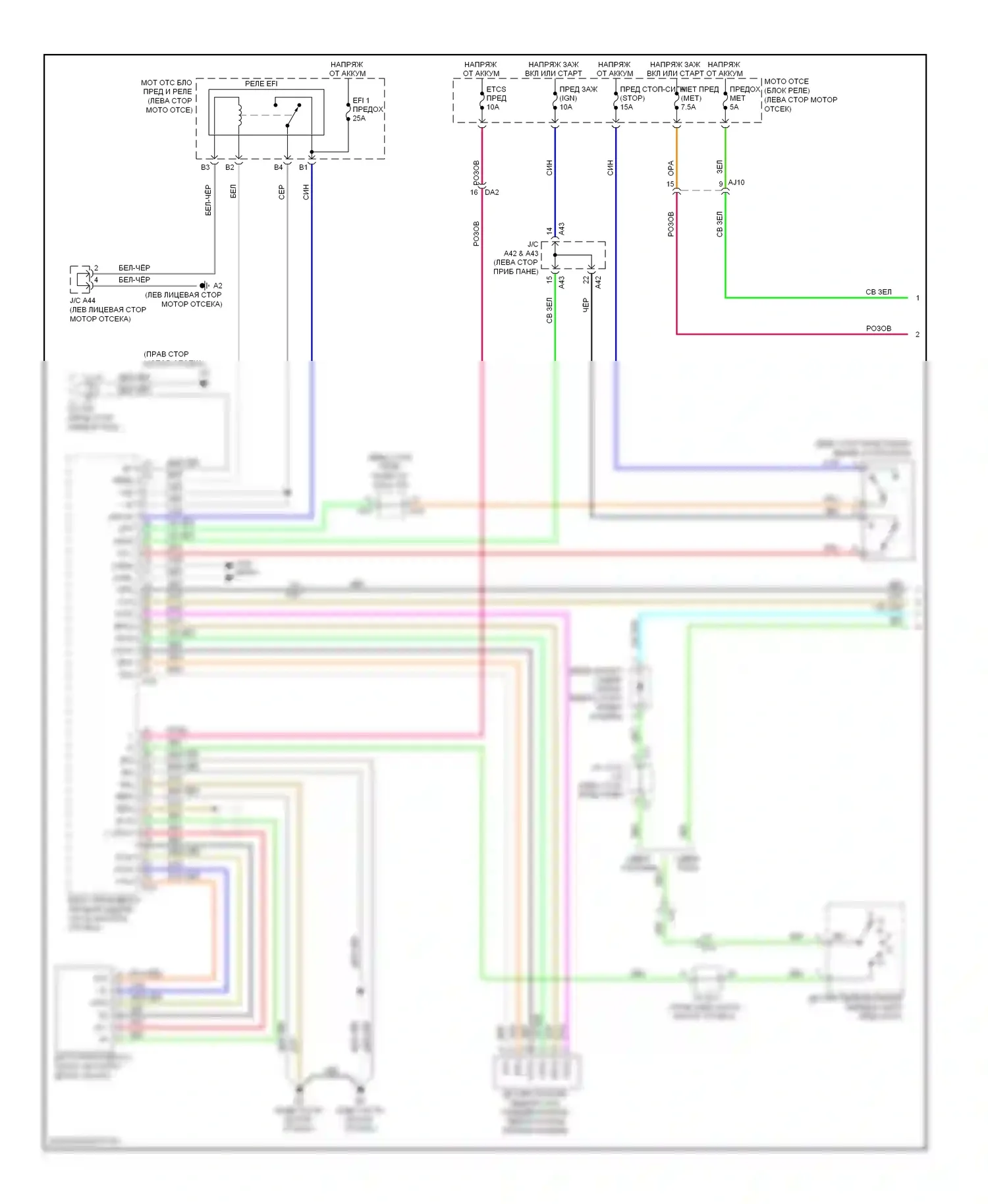 Tundra Toyota II (2007-2013): 4.0l, электросхема круиз-контроля (1 из 2) 