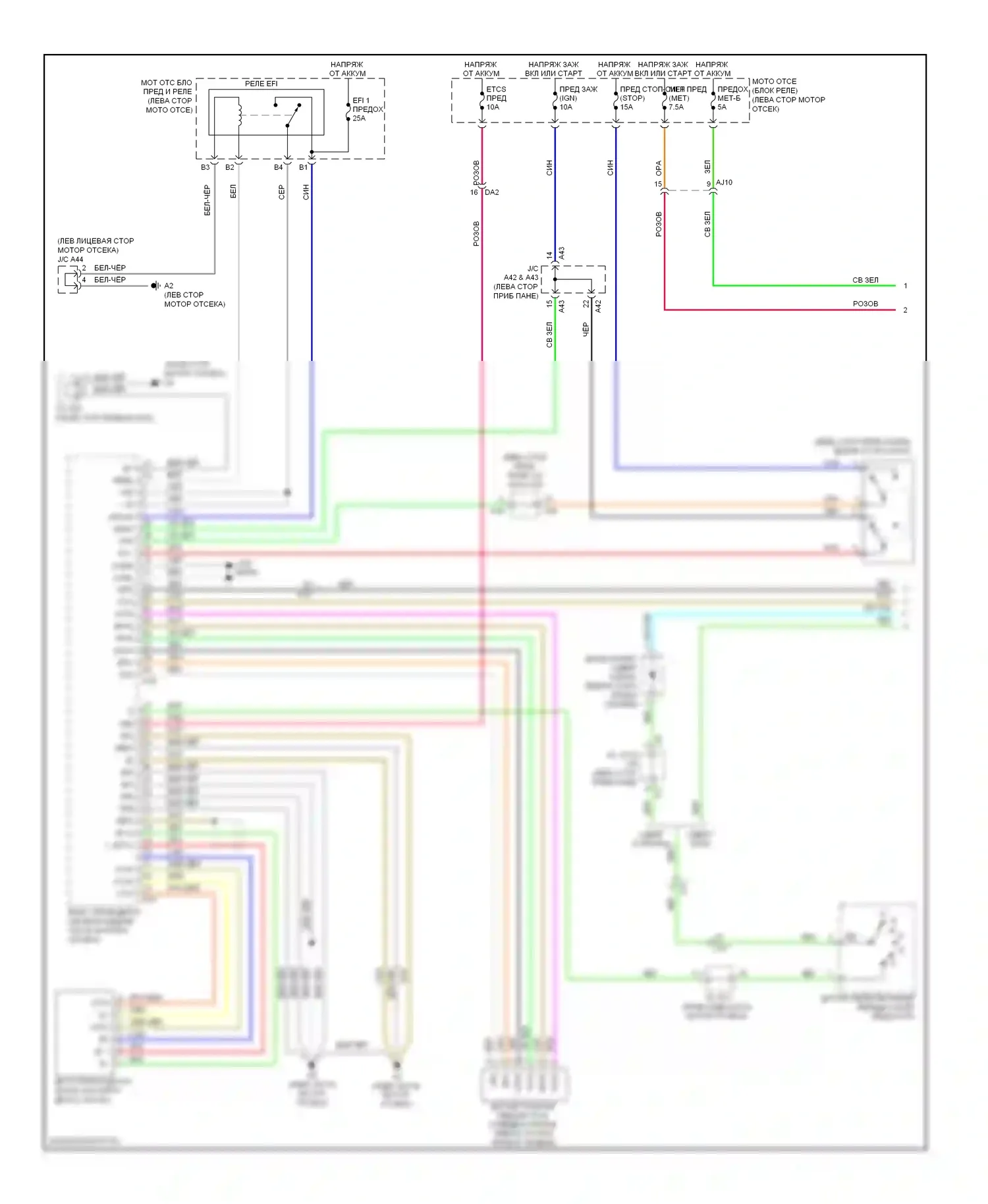 Tundra Toyota II (2007-2013): 5.7l, электросхема круиз-контроля (1 из 2) 