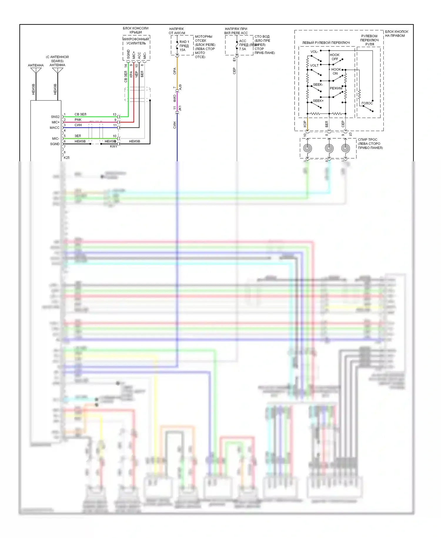 Tundra Toyota II (2007-2013): Магнитола, без навигации, со встроенным усилителем 