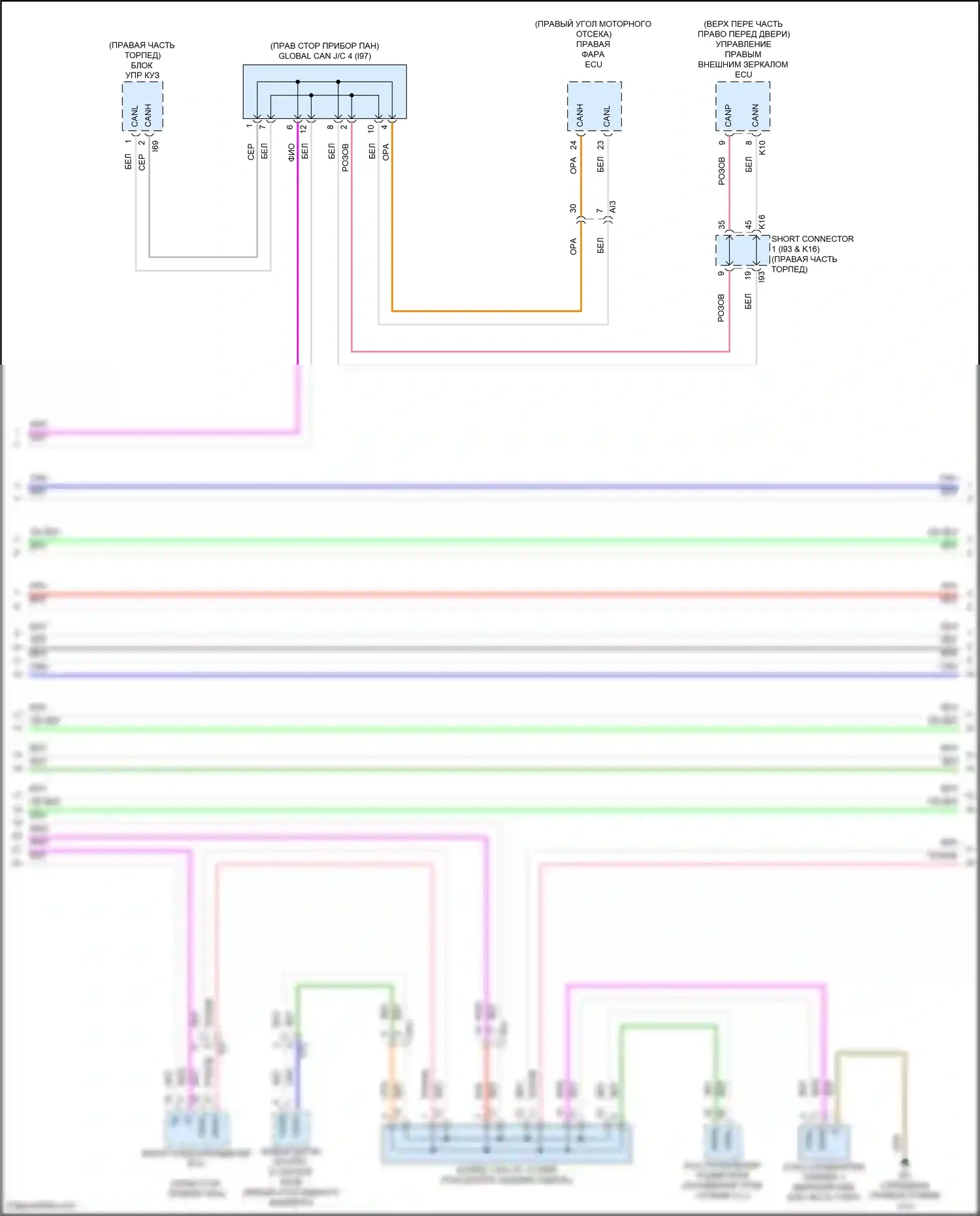 Tundra Toyota III (2021-2024): Can шина электросхема, за исключением гибридной (3 из 6) 