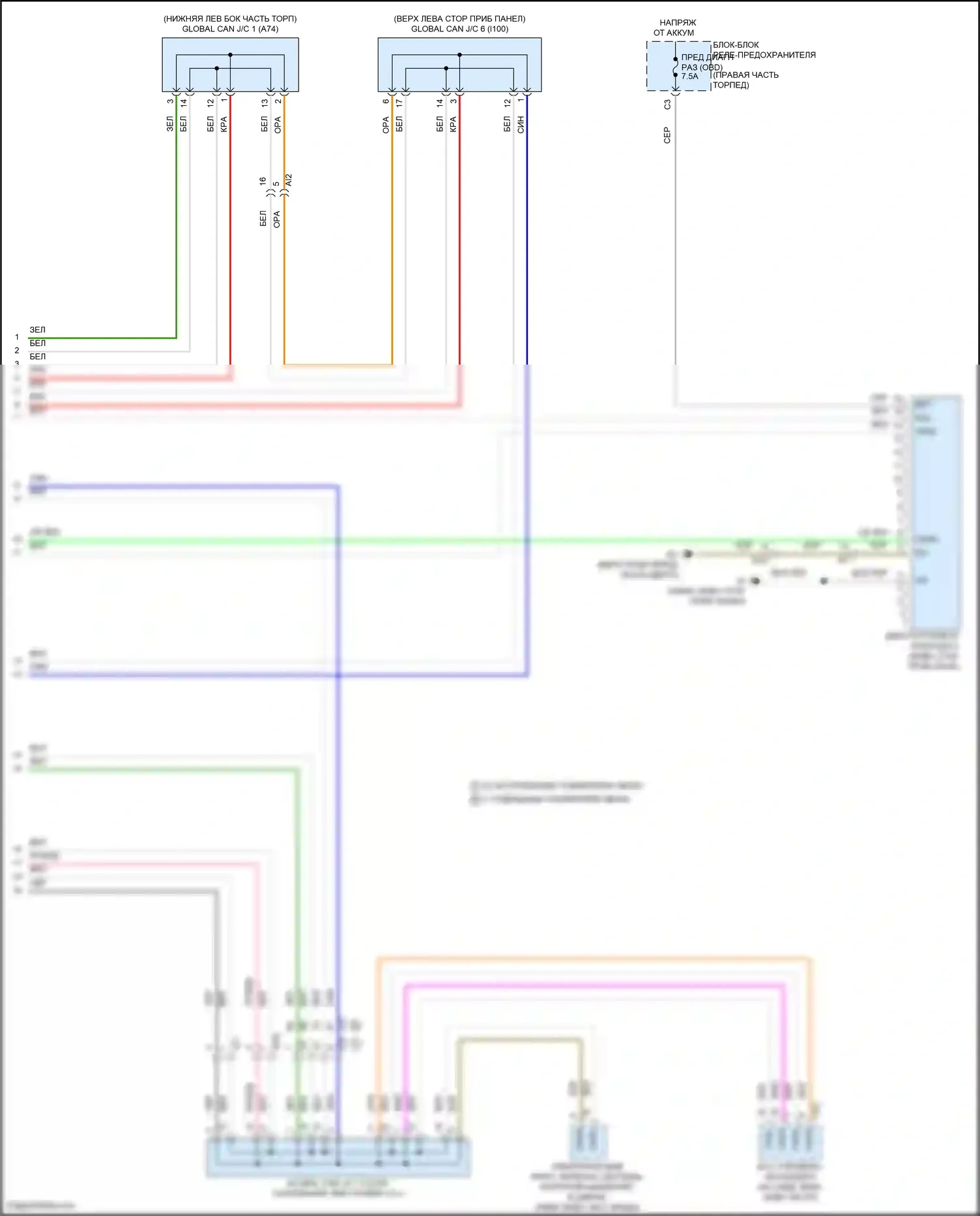 Tundra Toyota III (2021-2024): Can шина электросхема, за исключением гибридной (6 из 6) 