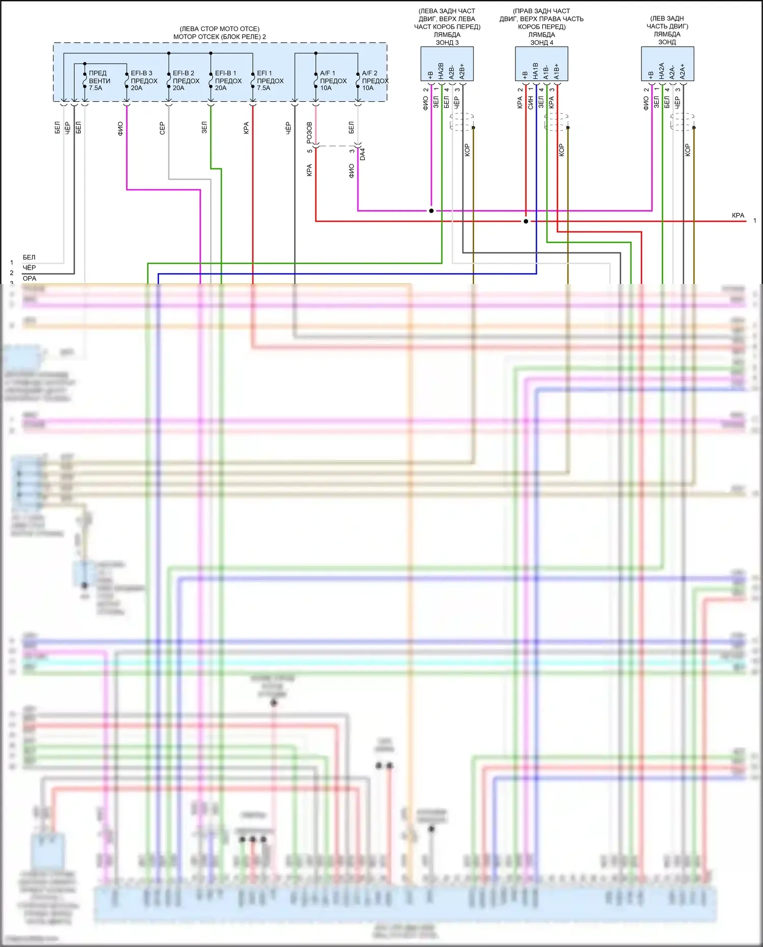 Tundra Toyota III (2021-2024): Электросхема двигатель 3.4л турбо гибрид, двигатель управляет электросхема (3 из 8) 