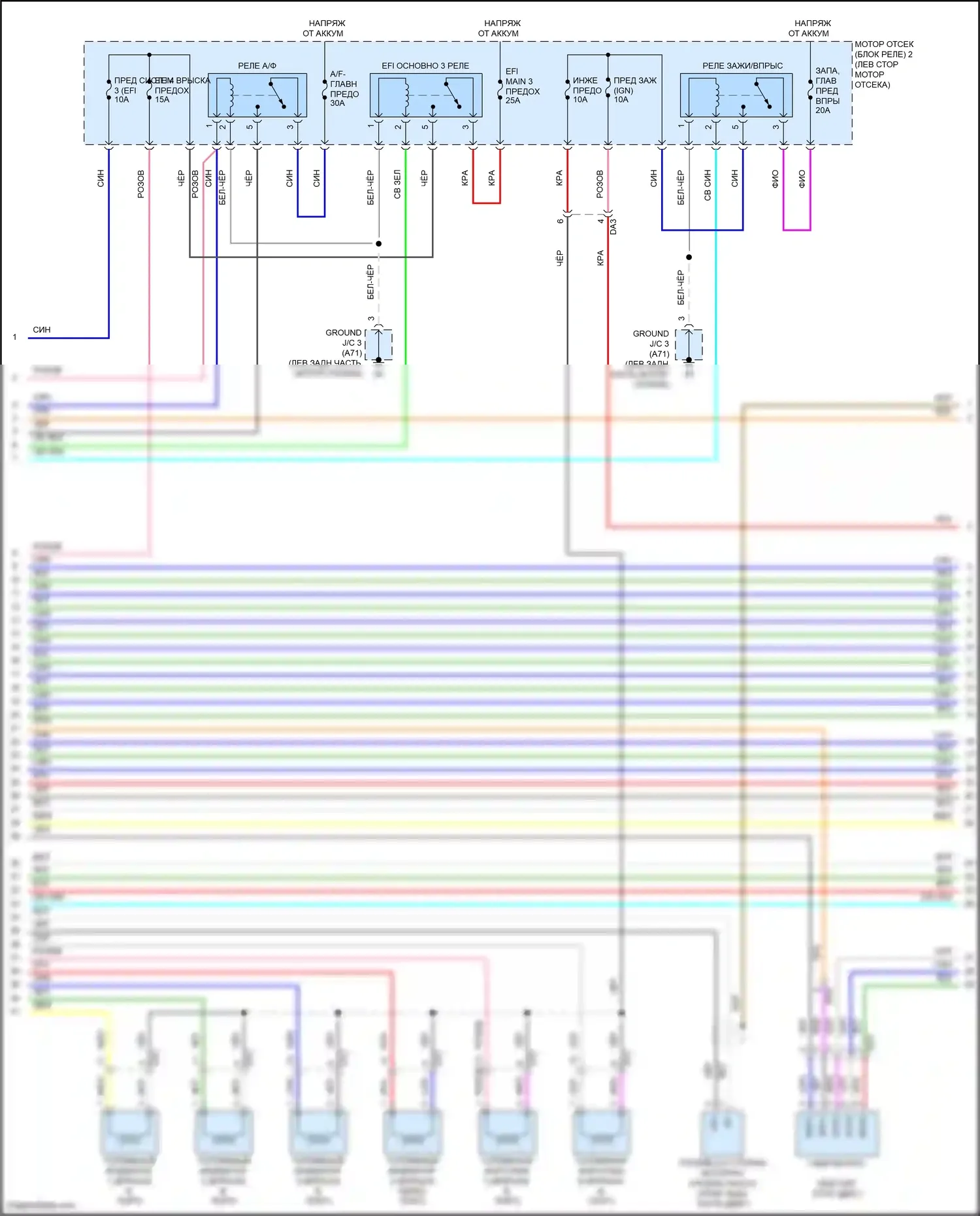 Tundra Toyota III (2021-2024): Электросхема двигатель 3.4л турбо гибрид, двигатель управляет электросхема (6 из 8) 