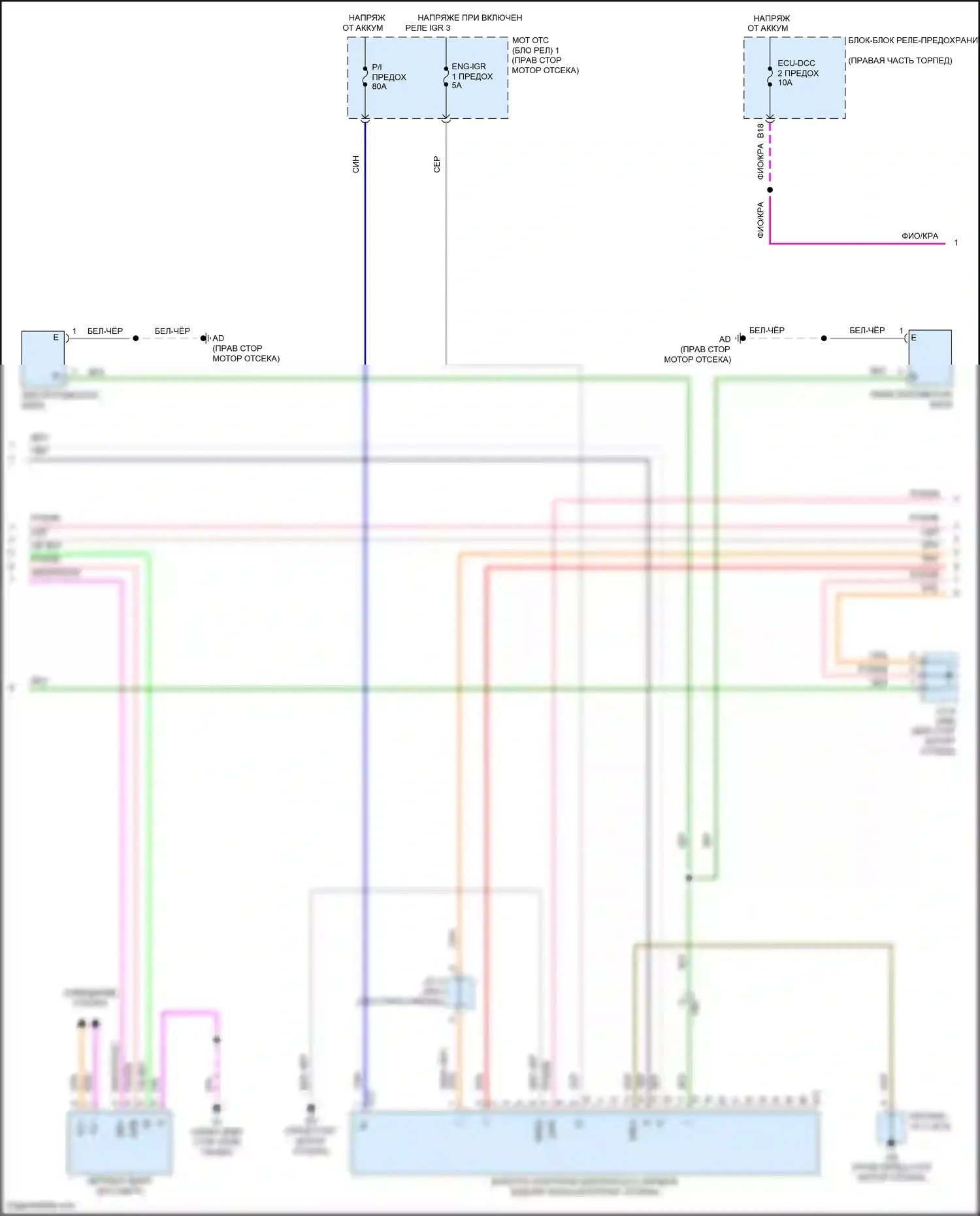 Tundra Toyota III (2021-2024): Электросхема фар, с эбу фар (2 из 3) 