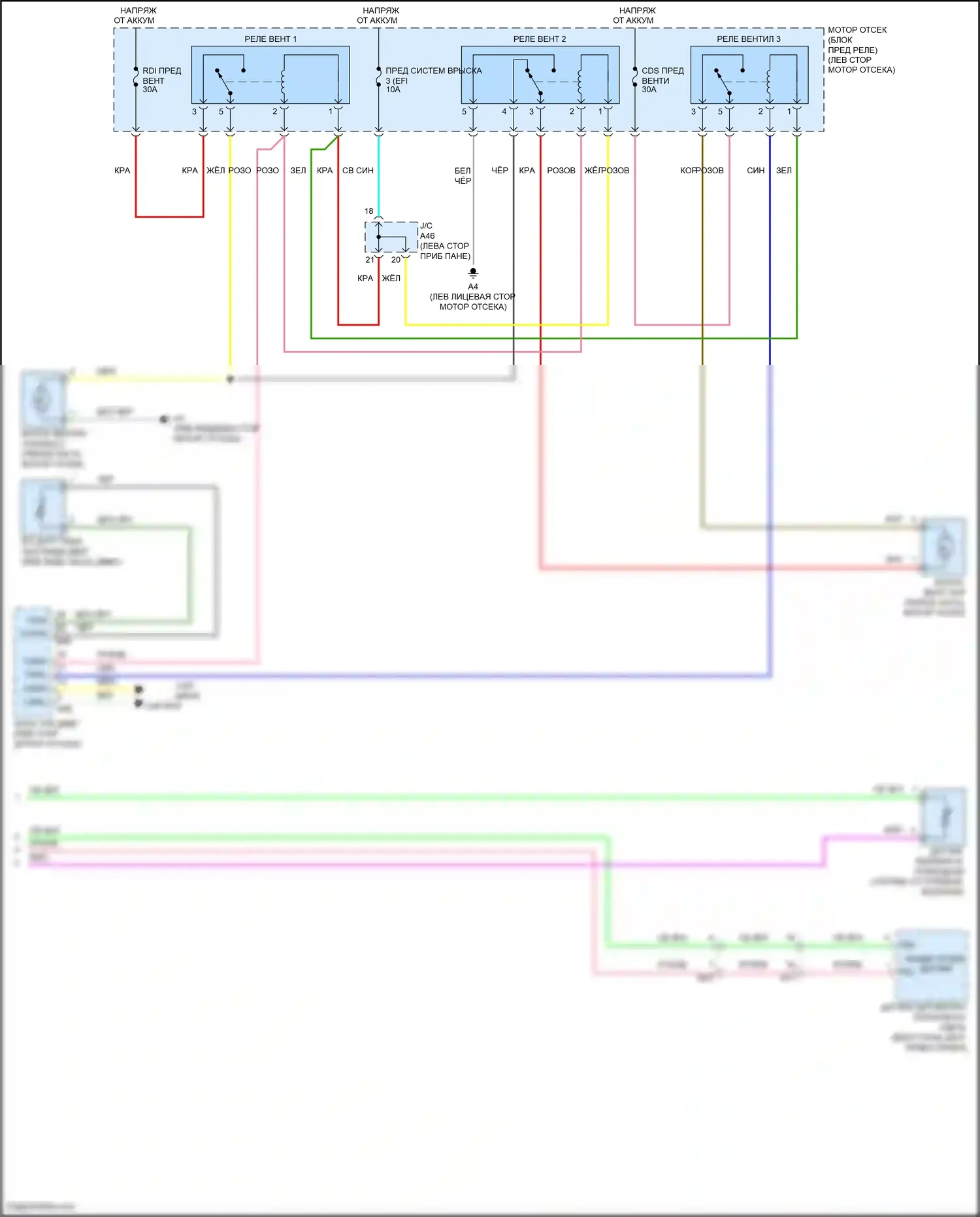 Venza Toyota I рестайлинг (2012-2017): 2.7л, электросхема климат контроля (2 из 2) 