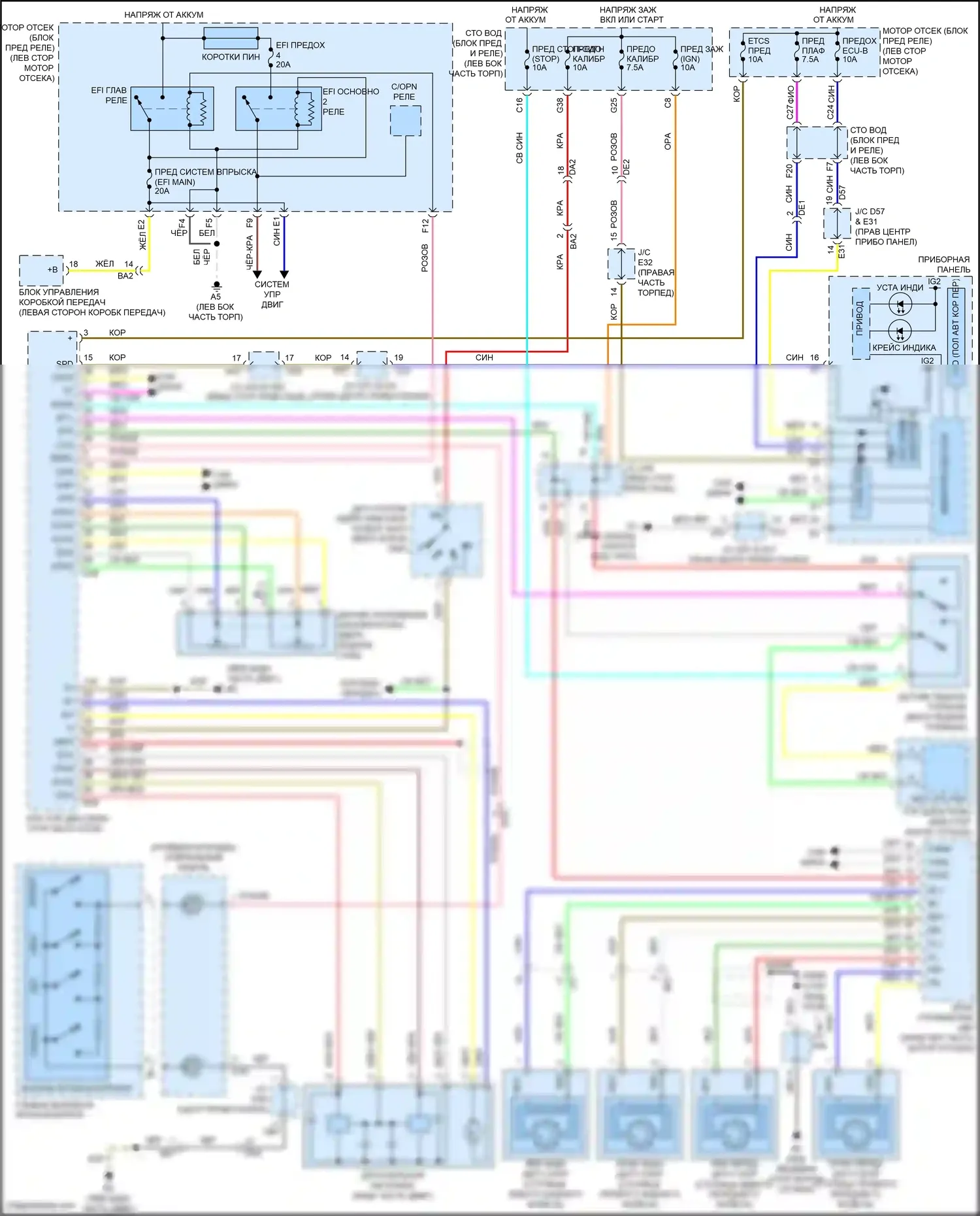 Venza Toyota I рестайлинг (2012-2017): 2.7l, электросхема круиз-контроля 