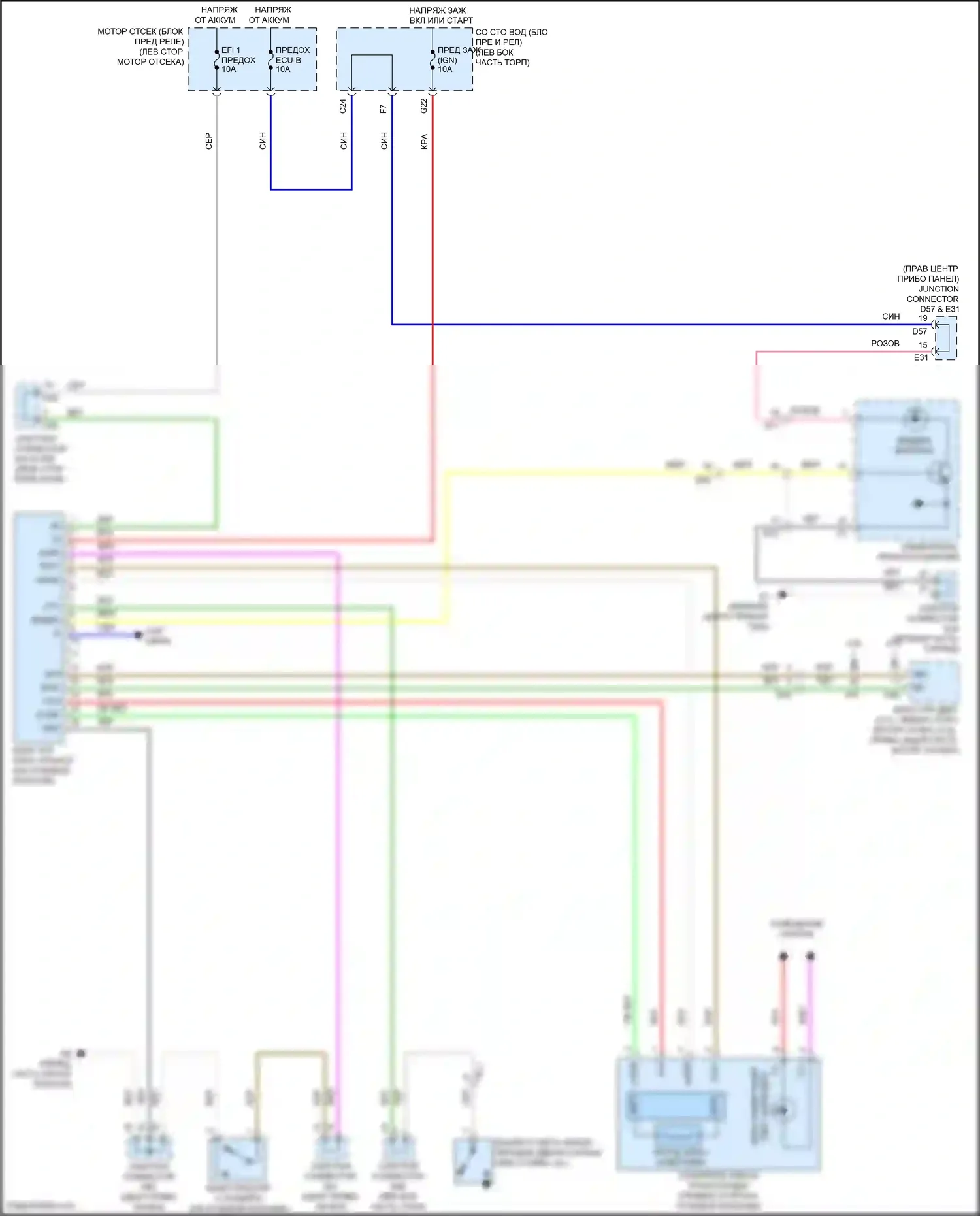 Venza Toyota I рестайлинг (2012-2017): Электросхема иммобилайзера, без смарт-ключа 