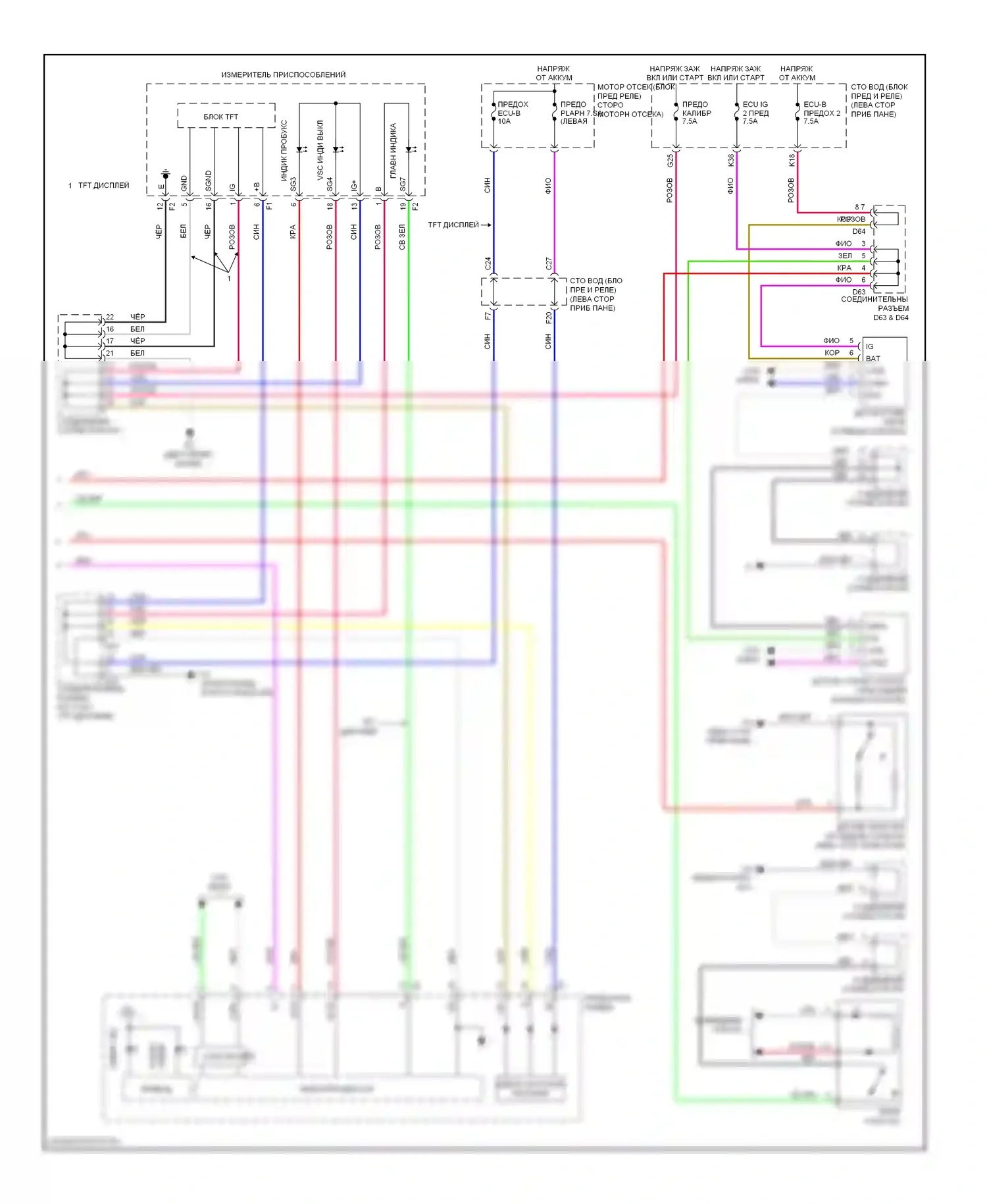 Venza Toyota I (2008-2012): Антиблокировочная система abs электросхема (2 из 2) 