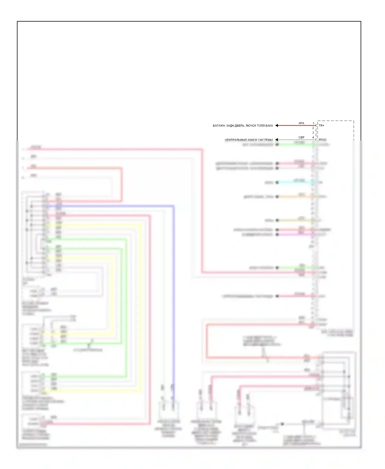 Venza Toyota I (2008-2012): Электросхема блоков управления кузовом (2 из 2) 