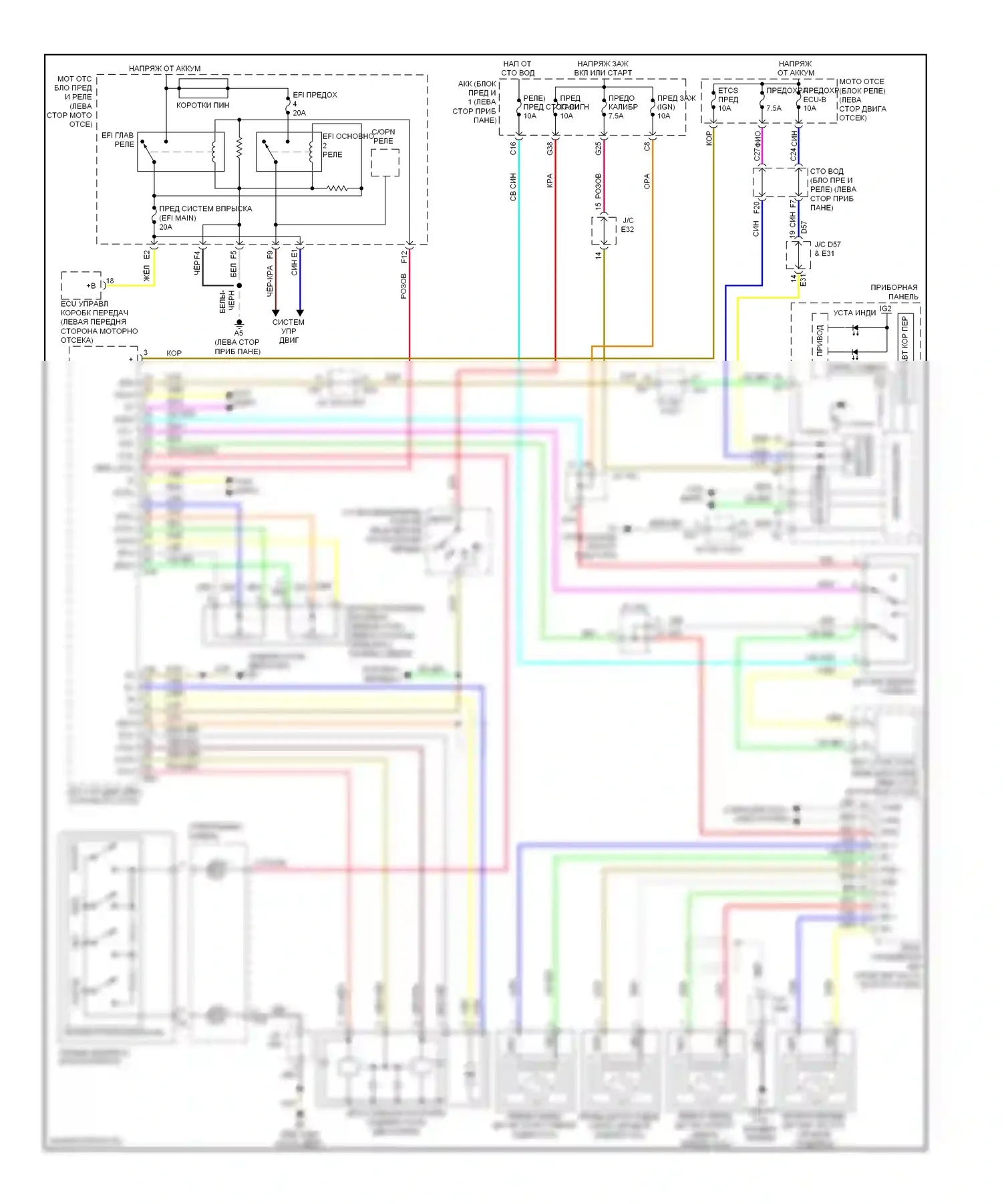 Venza Toyota I (2008-2012): 2.7l, электросхема круиз-контроля 