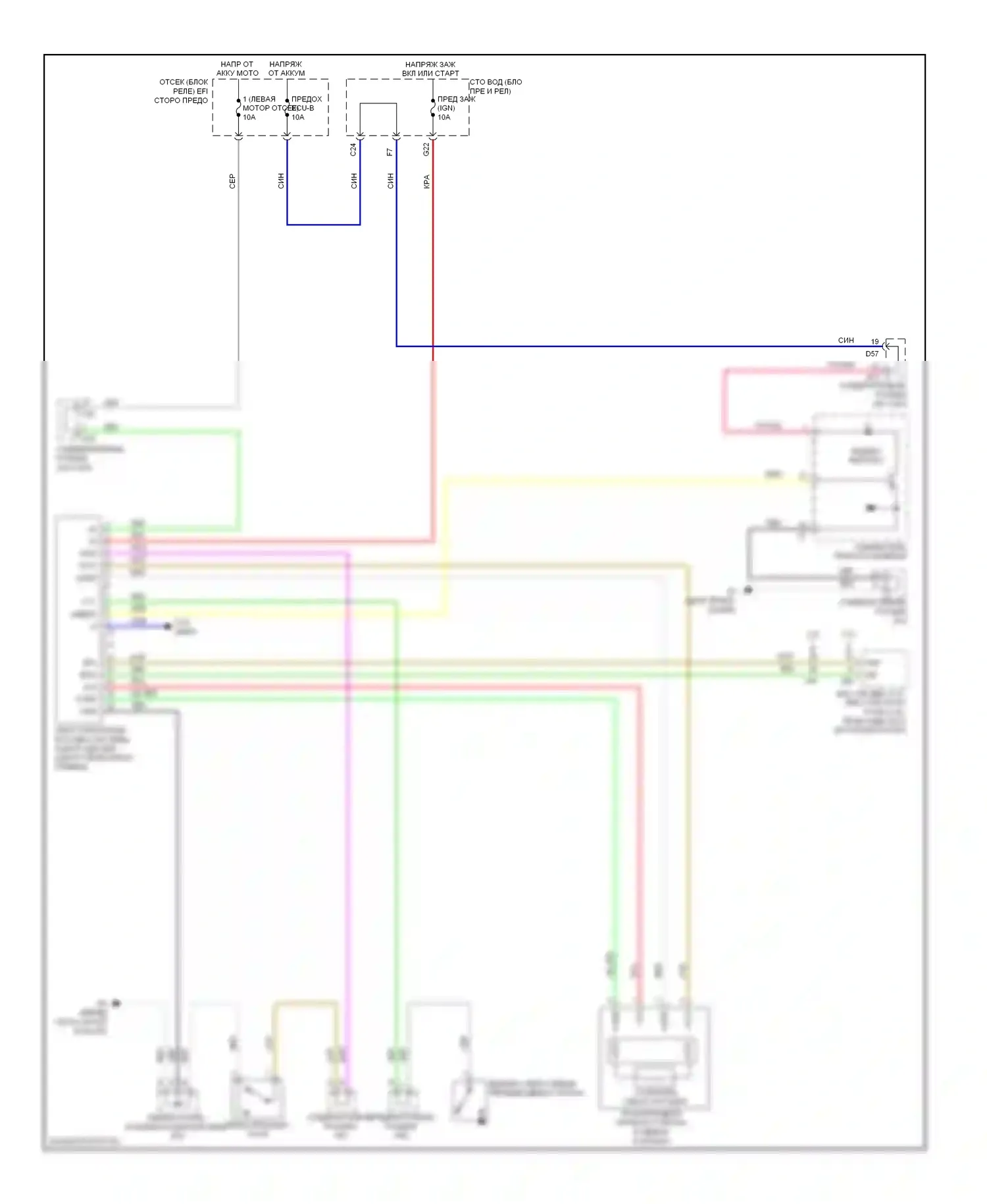 Venza Toyota I (2008-2012): Электросхема иммобилайзера 