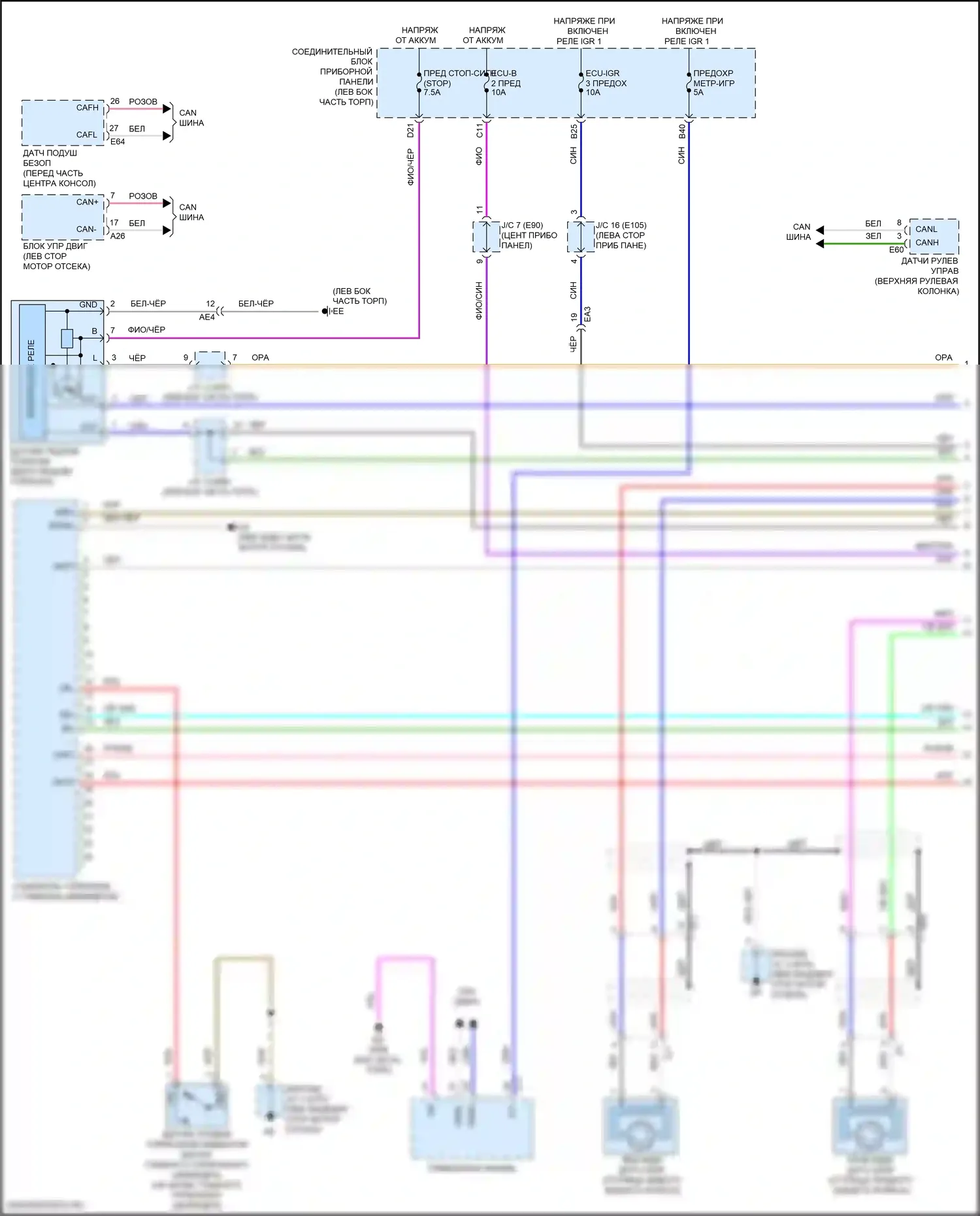 Venza Toyota II (2020-2024): Антиблокировочная система abs электросхема (1 из 3) 