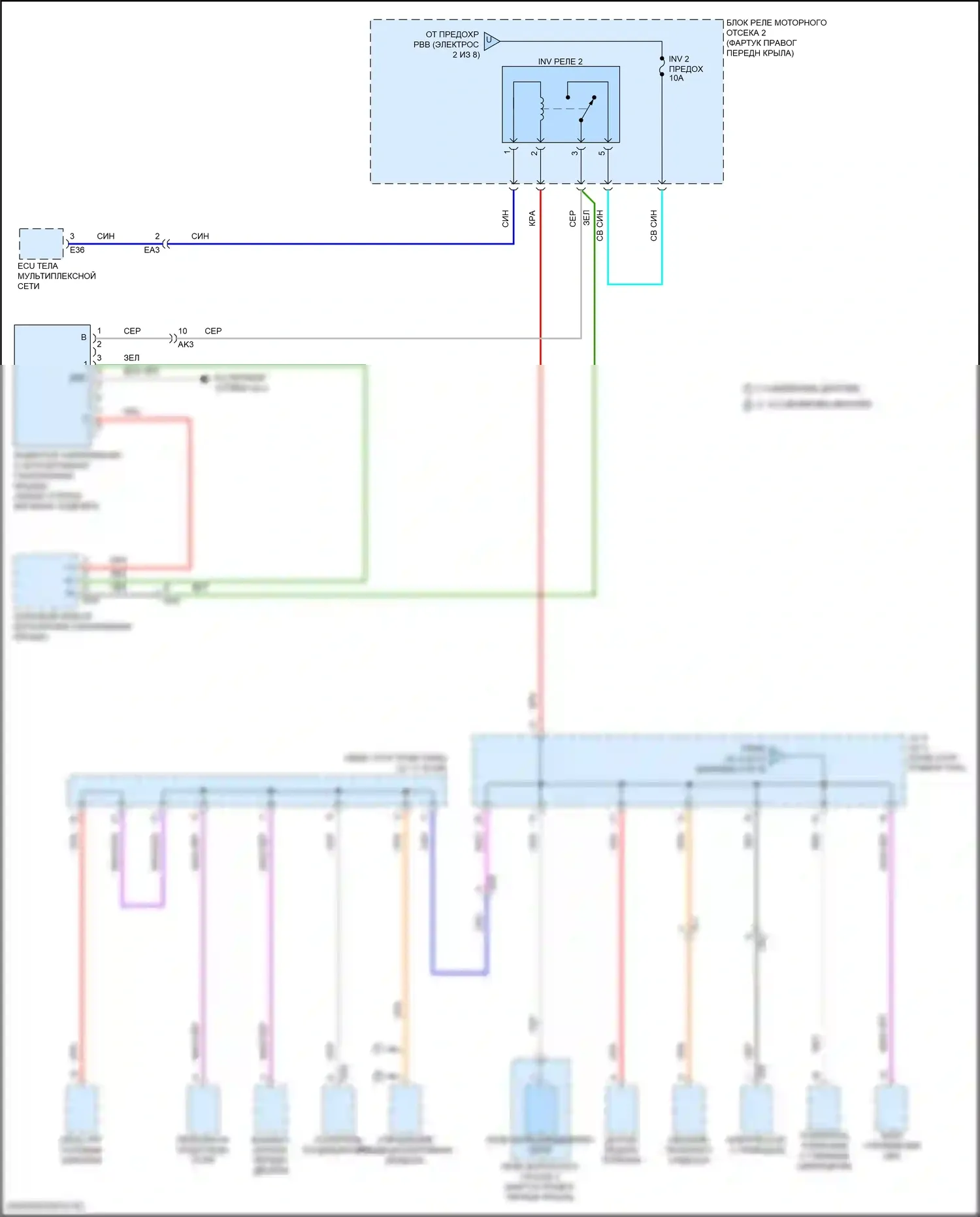 Venza Toyota II (2020-2024): Электросхема блока предохранителей реле (8 из 8) 