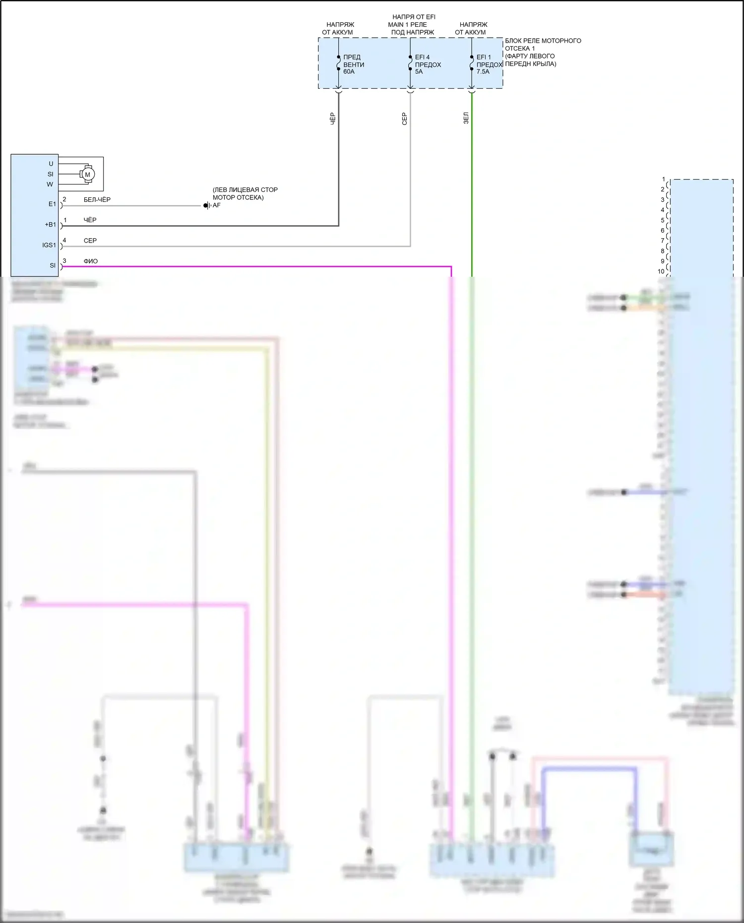 Venza Toyota II (2020-2024): Электросхема климат контроля (4 из 4) 