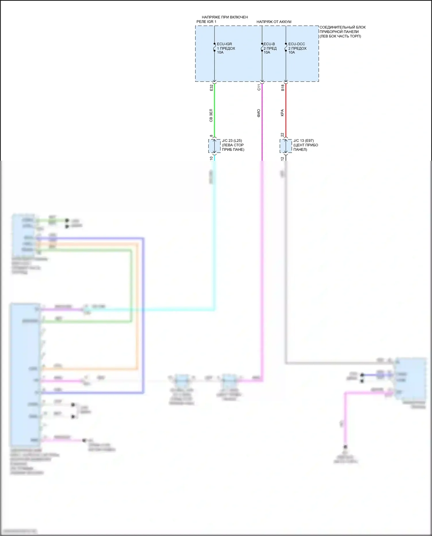 Venza Toyota II (2020-2024): Электросхема контроля давления в шинах 