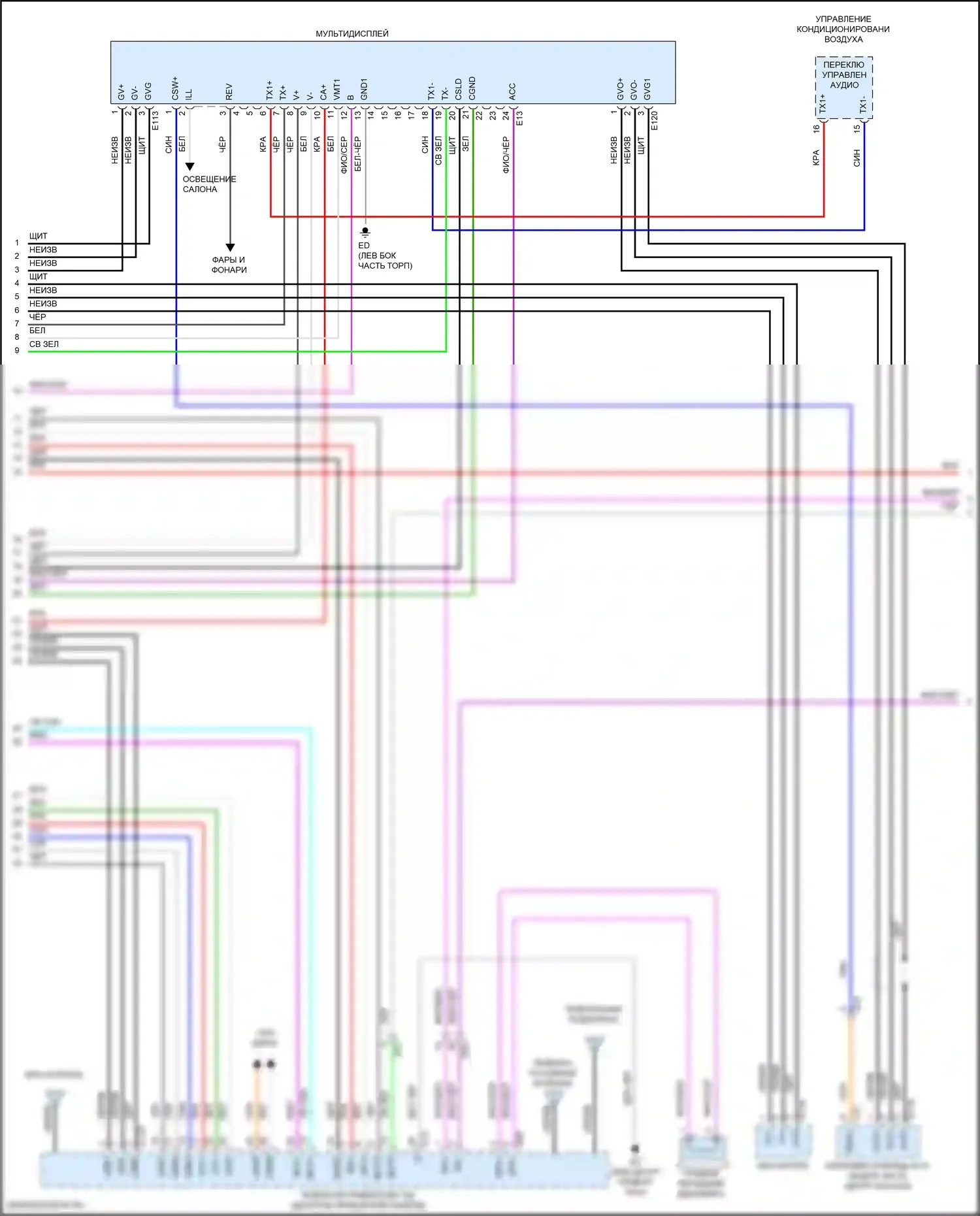 Venza Toyota II (2020-2024): Электросхема навигации (5 из 6) 