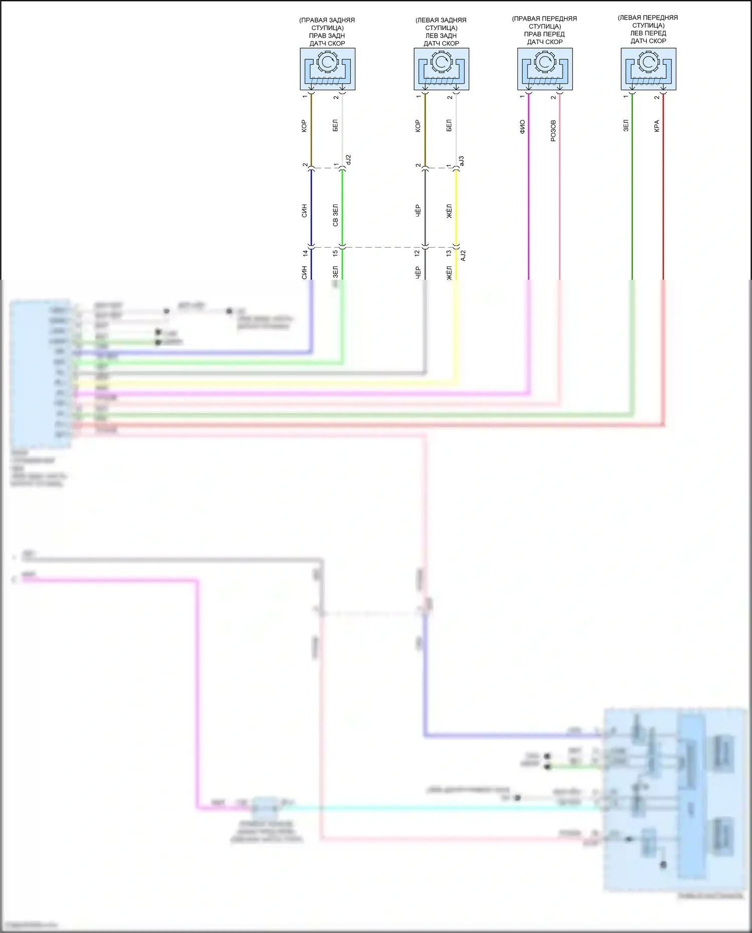 Yaris Toyota DJ/DL (2016-2020): Электросхема круиз-контроля (2 из 2) 