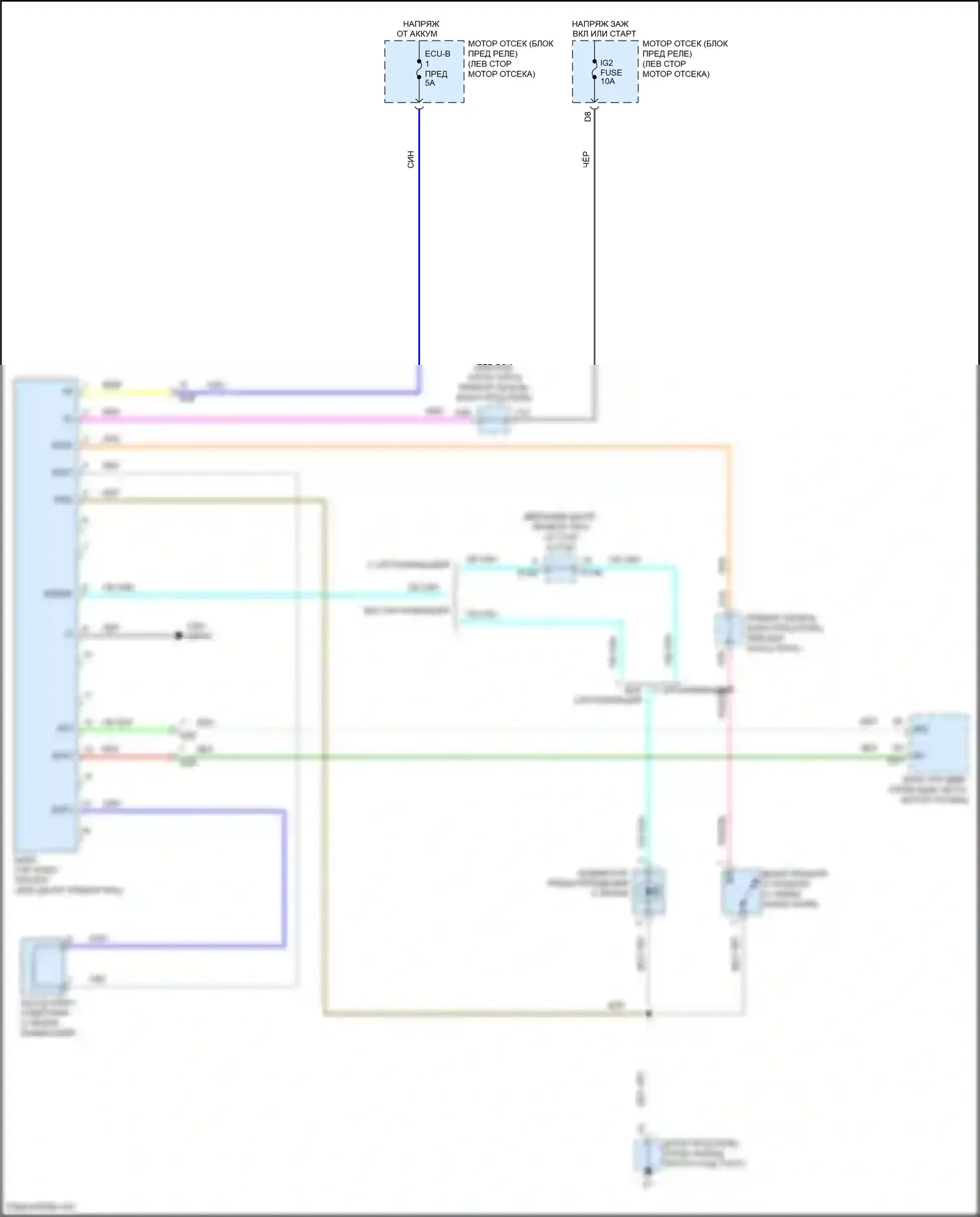 Yaris Toyota DJ/DL (2016-2020): Электросхема иммобилайзера 