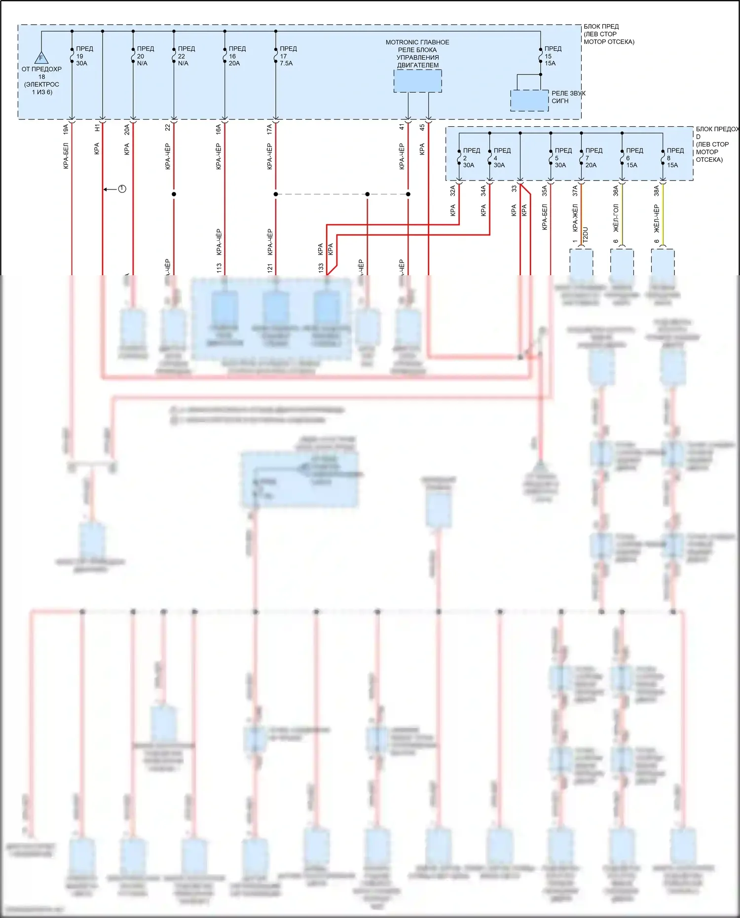 Arteon R Volkswagen I (2020-2024): Электросхема блока предохранителей реле (2 из 6) 