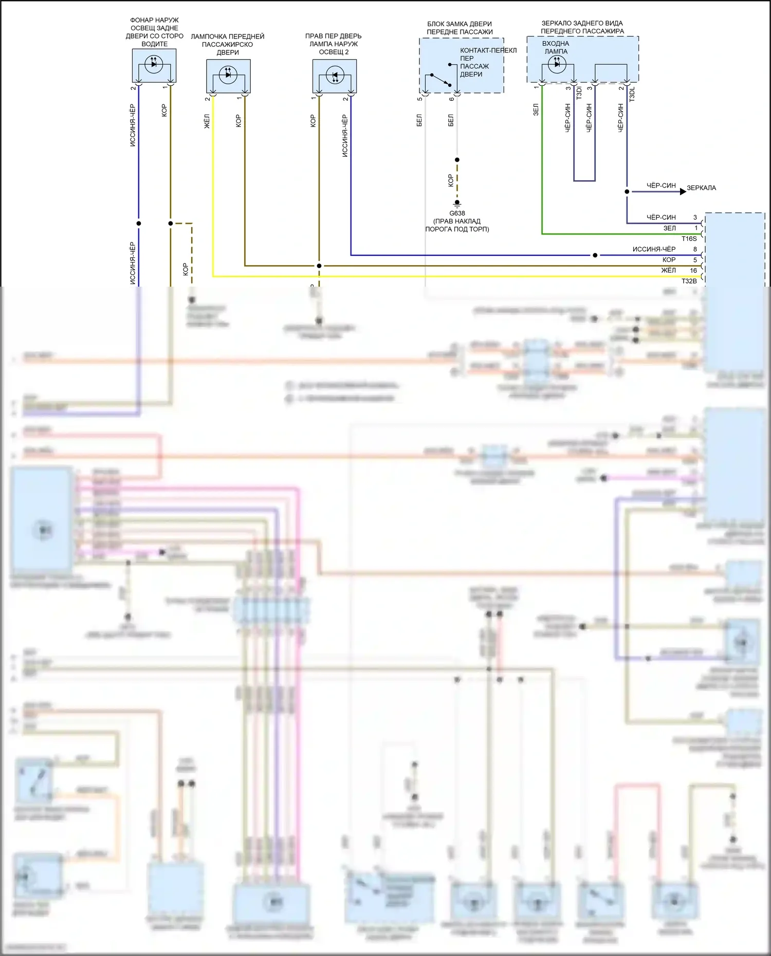 Arteon R Volkswagen I (2020-2024): Электросхема освещения салона (2 из 2) 