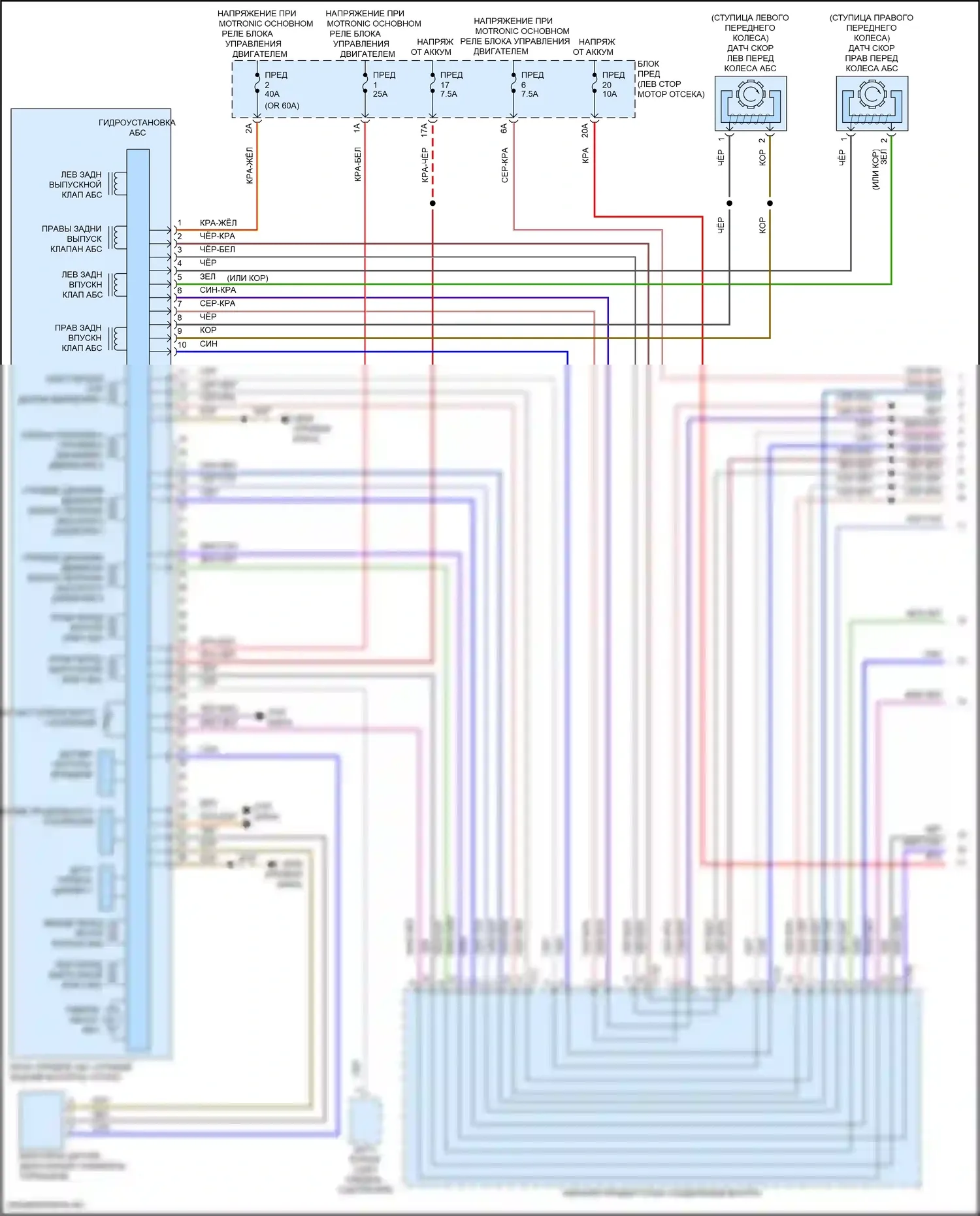 Arteon Volkswagen I рестайлинг (2020-2024): Антиблокировочная система abs электросхема (1 из 3) 