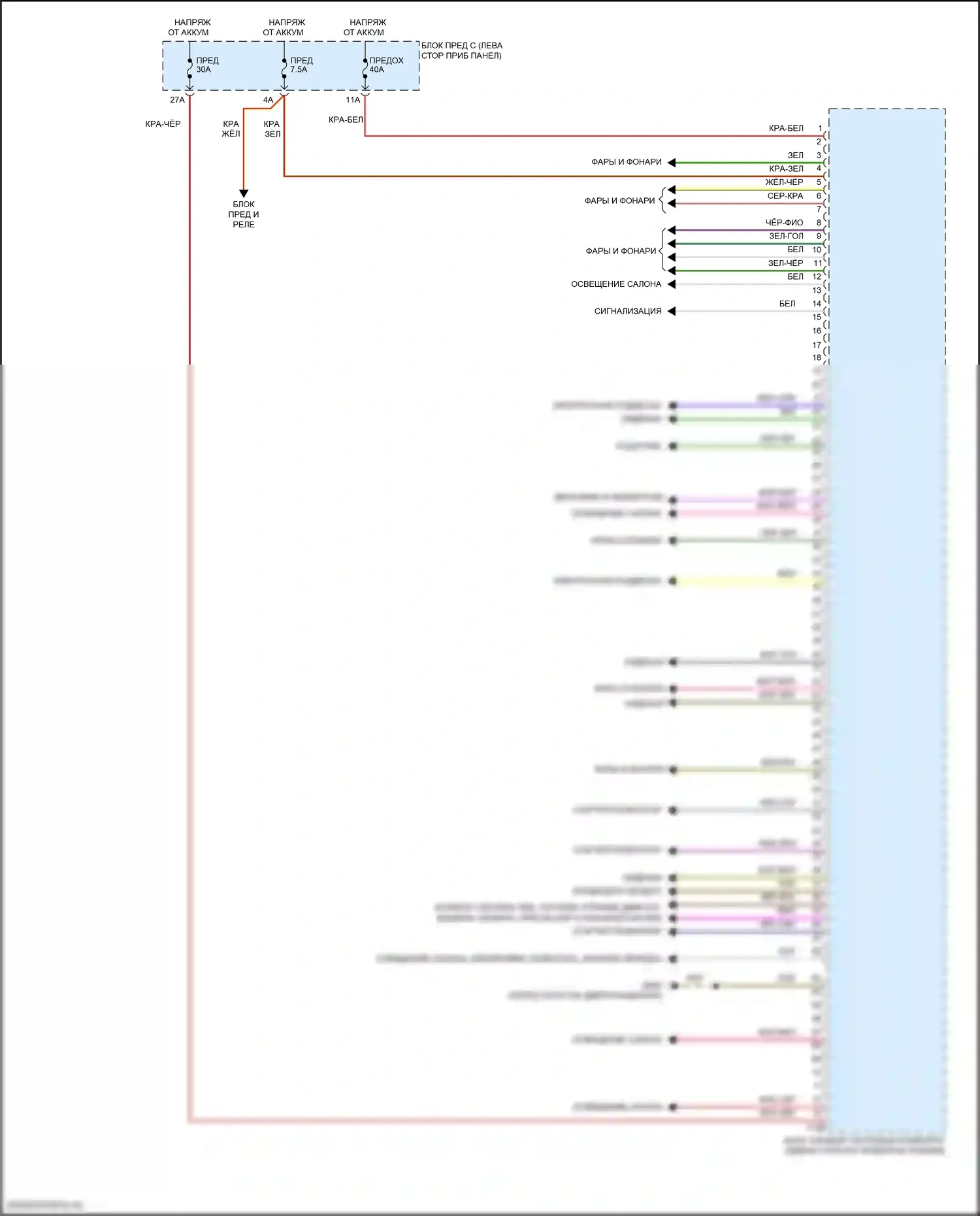 Arteon Volkswagen I рестайлинг (2020-2024): Электросхема блока управления системами комфорта (2 из 2) 