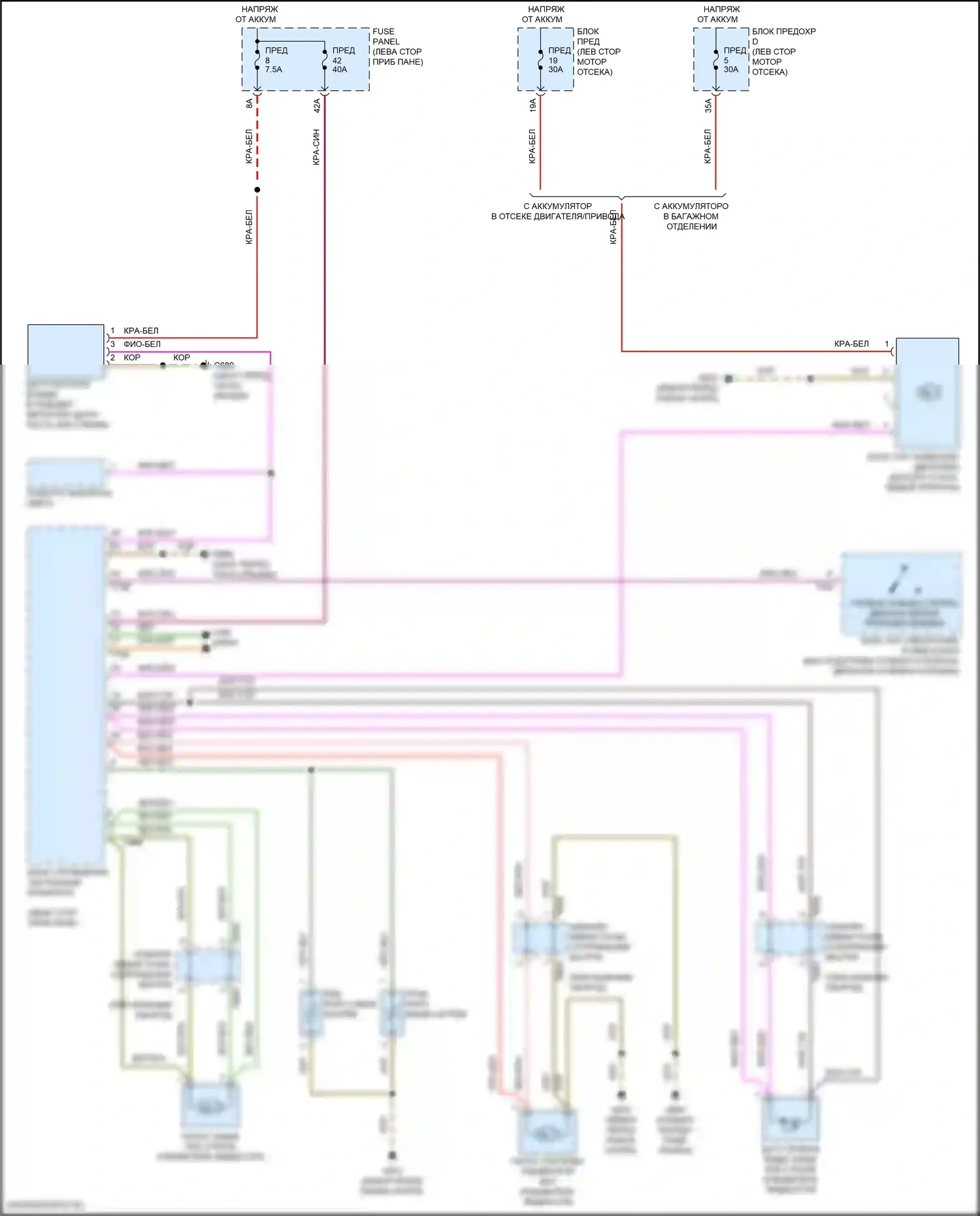 Arteon Volkswagen I рестайлинг (2020-2024): Дворники и омыватели электросхема 