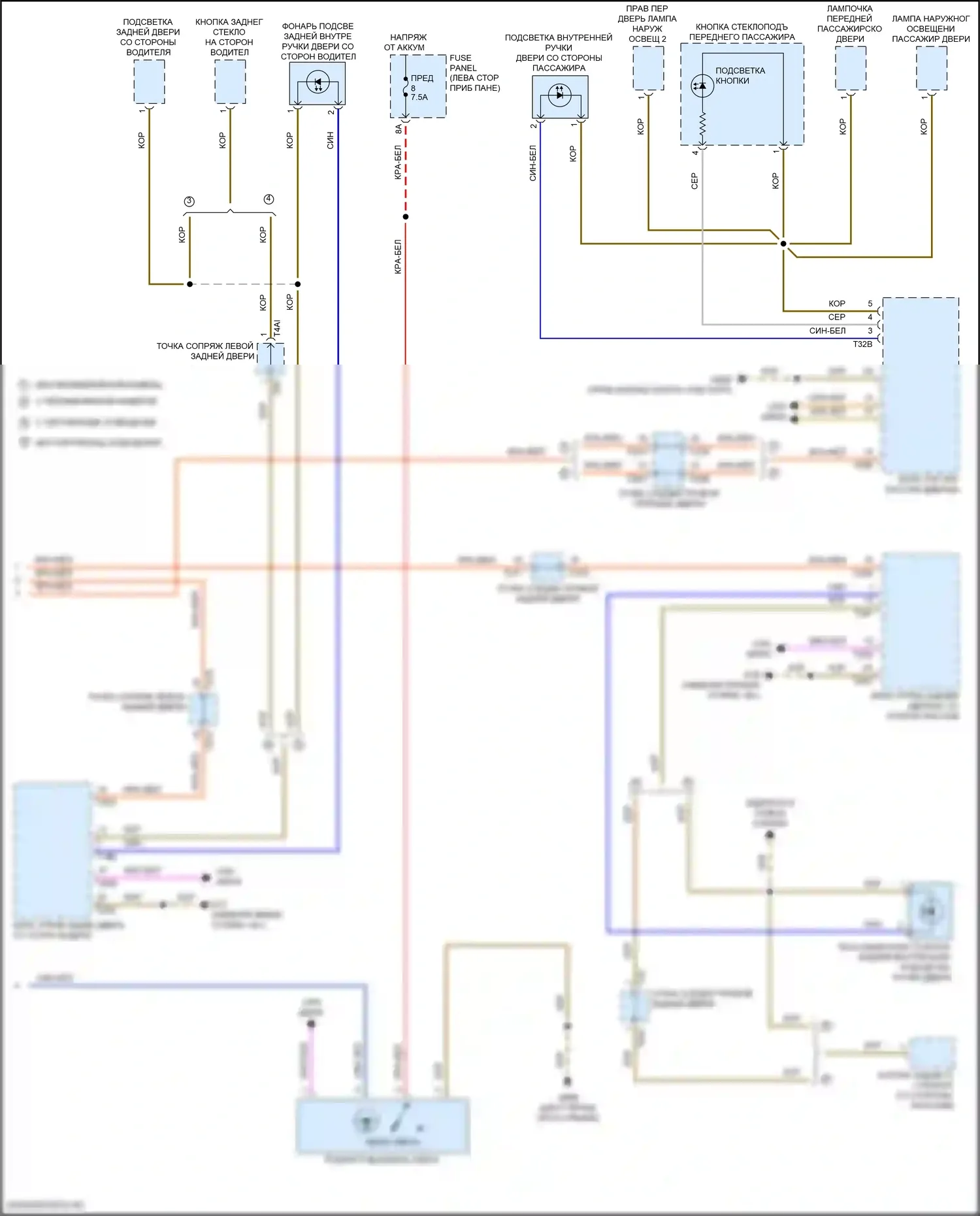 Arteon Volkswagen I рестайлинг (2020-2024): Электросхема подсветки приборной панели (3 из 3) 