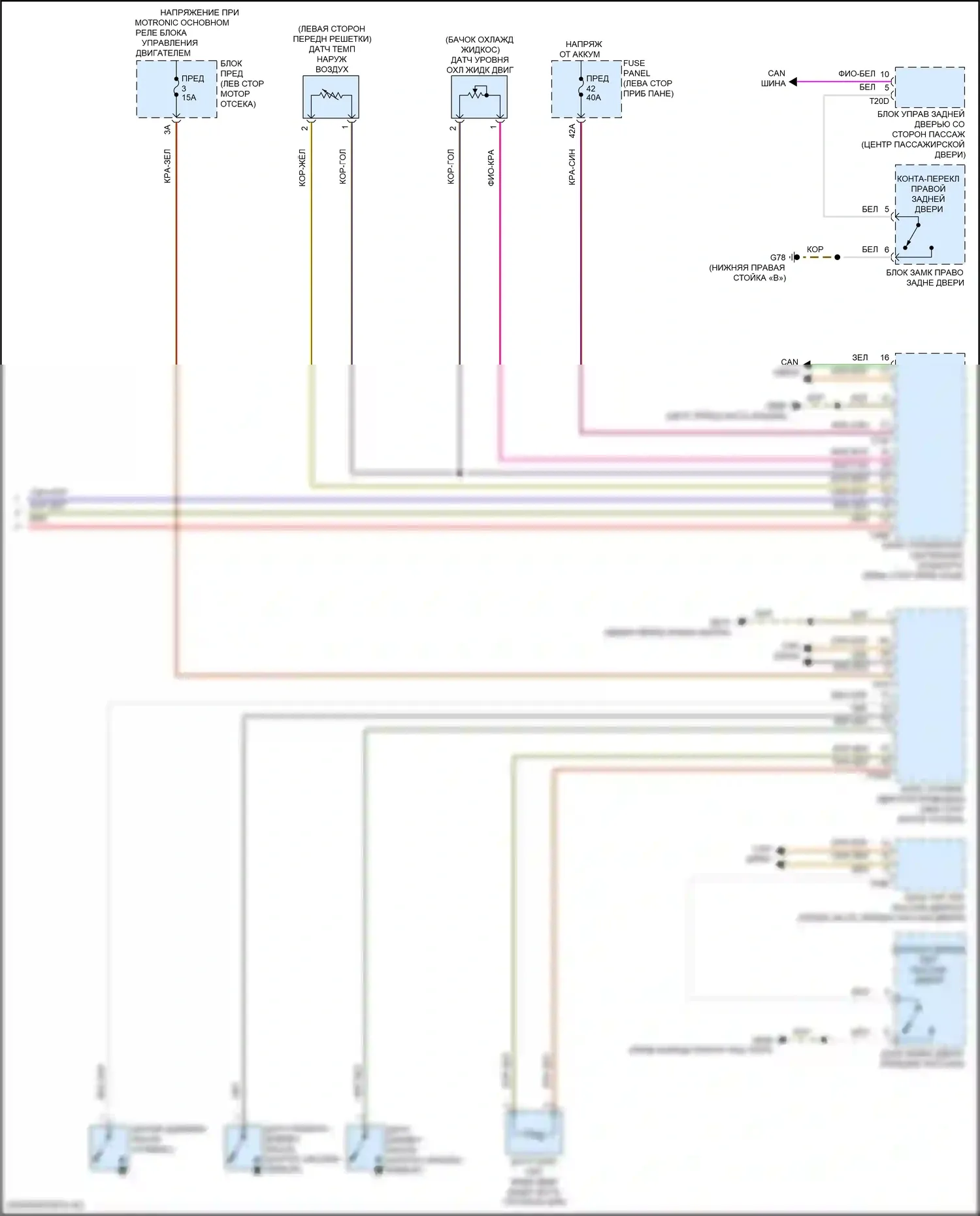 Arteon Volkswagen I рестайлинг (2020-2024): Электросхема приборной панели (3 из 3) 