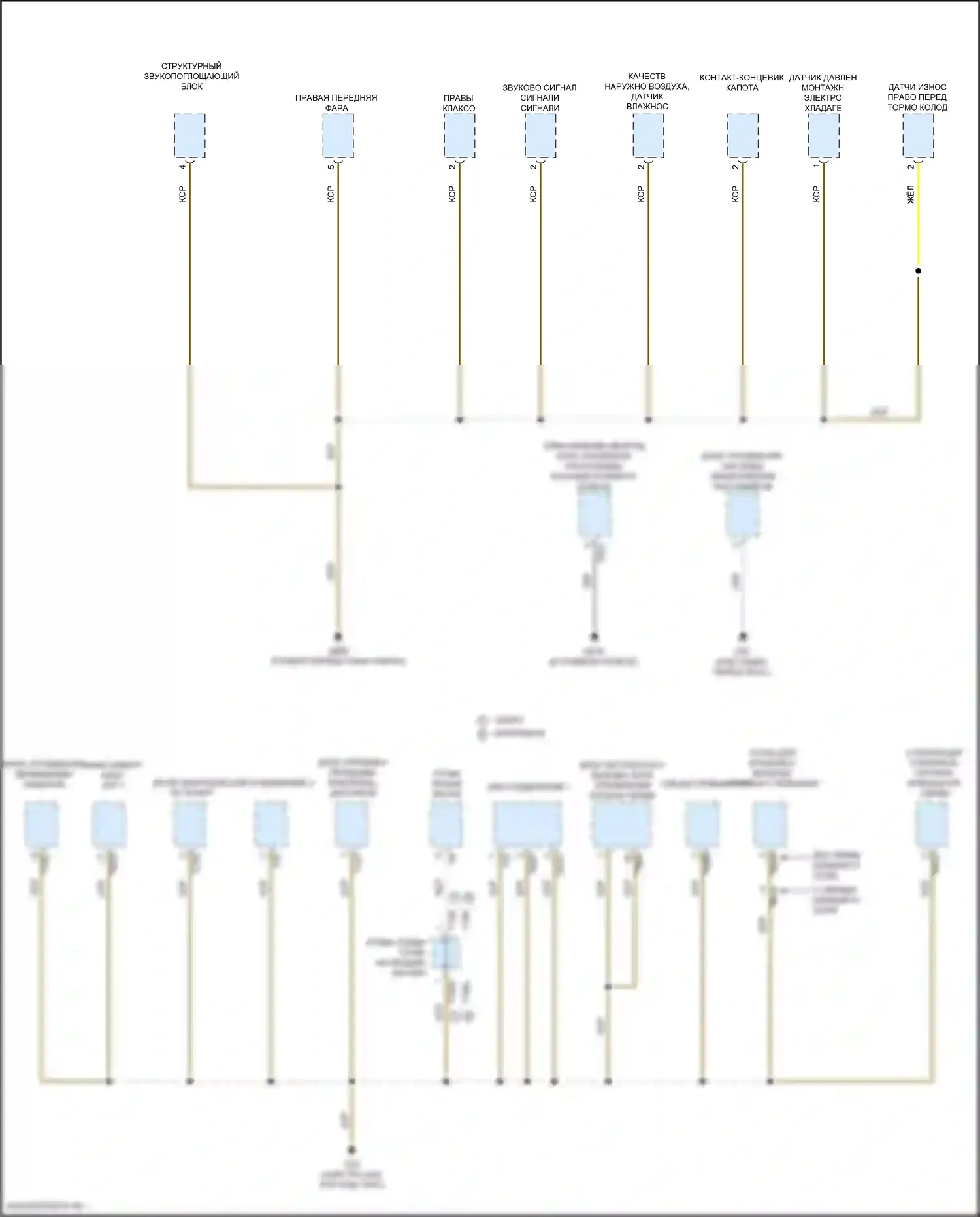 Arteon Volkswagen I рестайлинг (2020-2024): Электросхема разводки массы (5 из 6) 