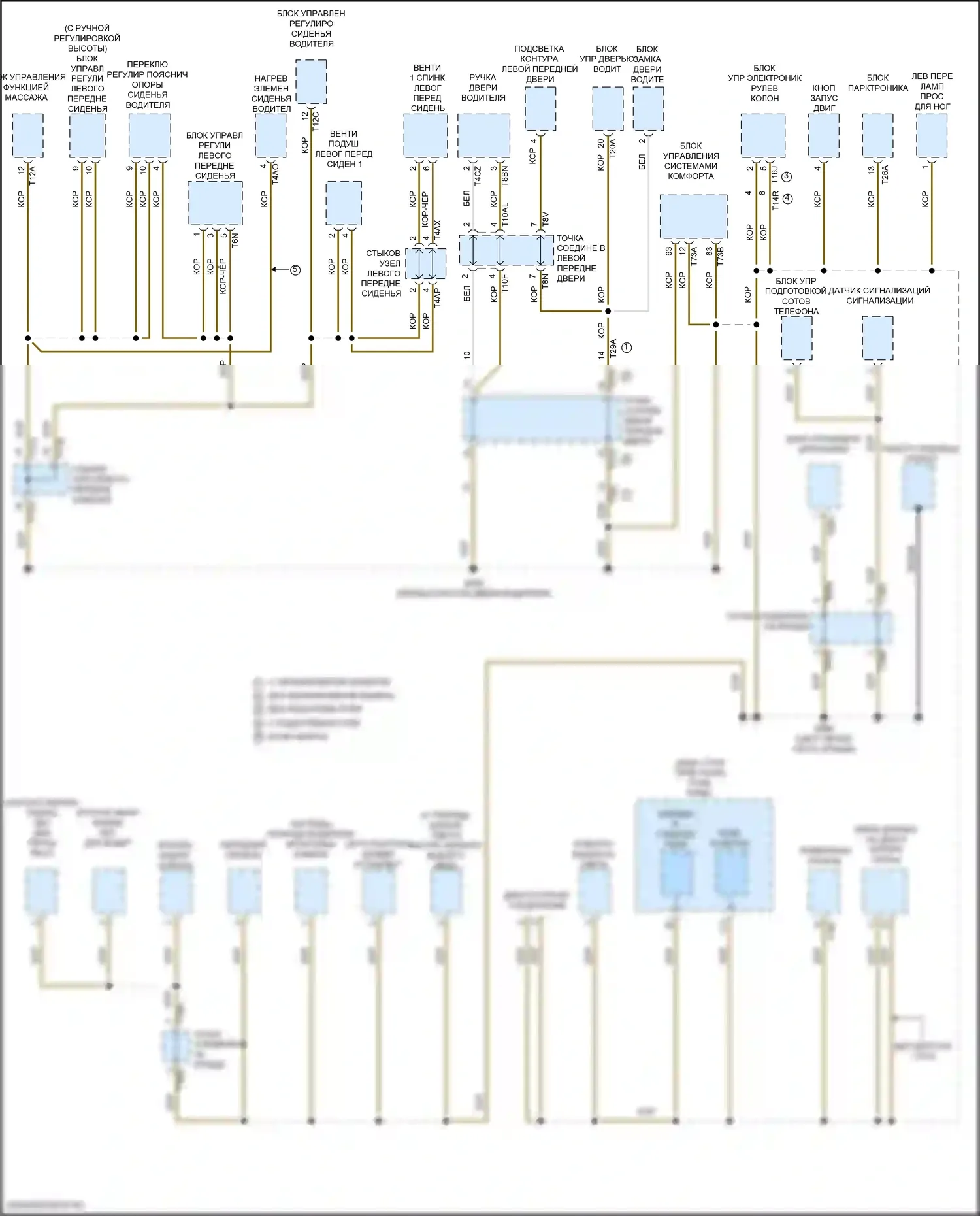 Arteon Volkswagen I рестайлинг (2020-2024): Электросхема разводки массы (6 из 6) 