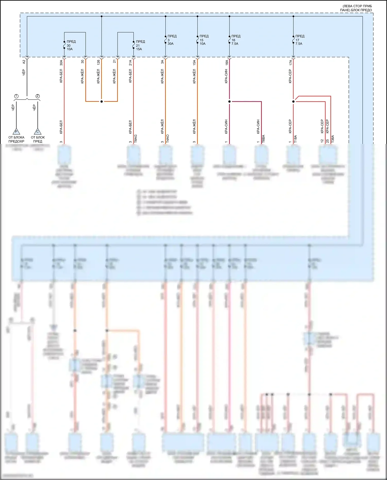 Atlas Cross Sport Volkswagen I (2019-2023): Электросхема блока предохранителей реле (5 из 5) 