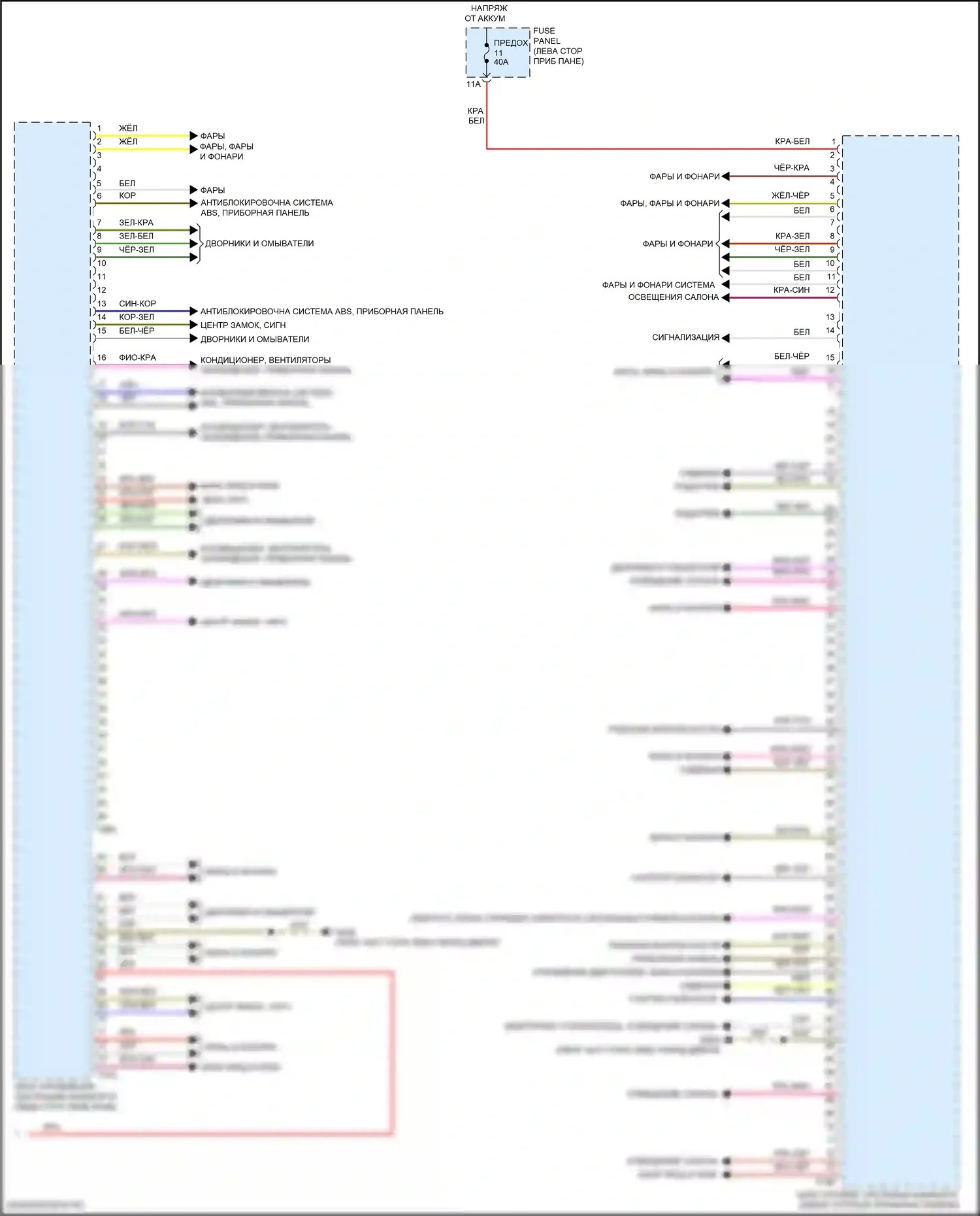 Atlas Cross Sport Volkswagen I (2019-2023): Электросхема блока управления системами комфорта (2 из 2) 