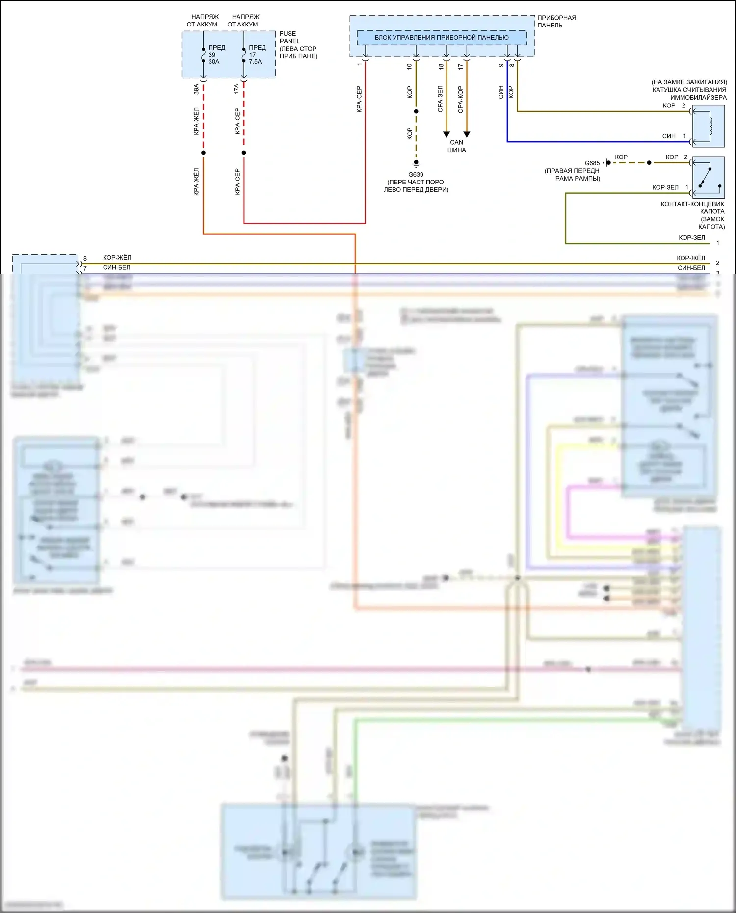 Atlas Cross Sport Volkswagen I (2019-2023): Электросхема защиты от взлома (2 из 3) 