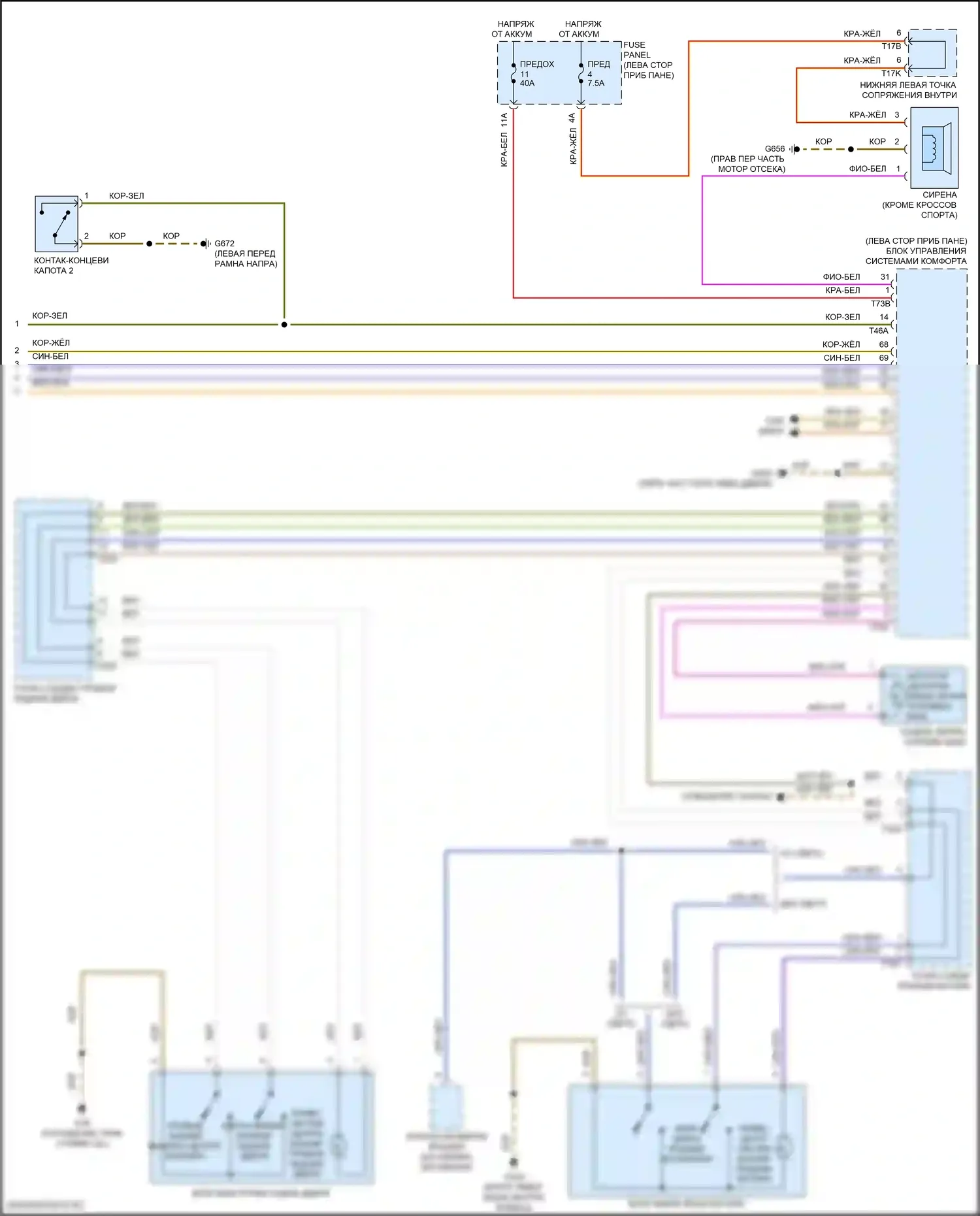 Atlas Cross Sport Volkswagen I (2019-2023): Электросхема центрального замка (3 из 3) 