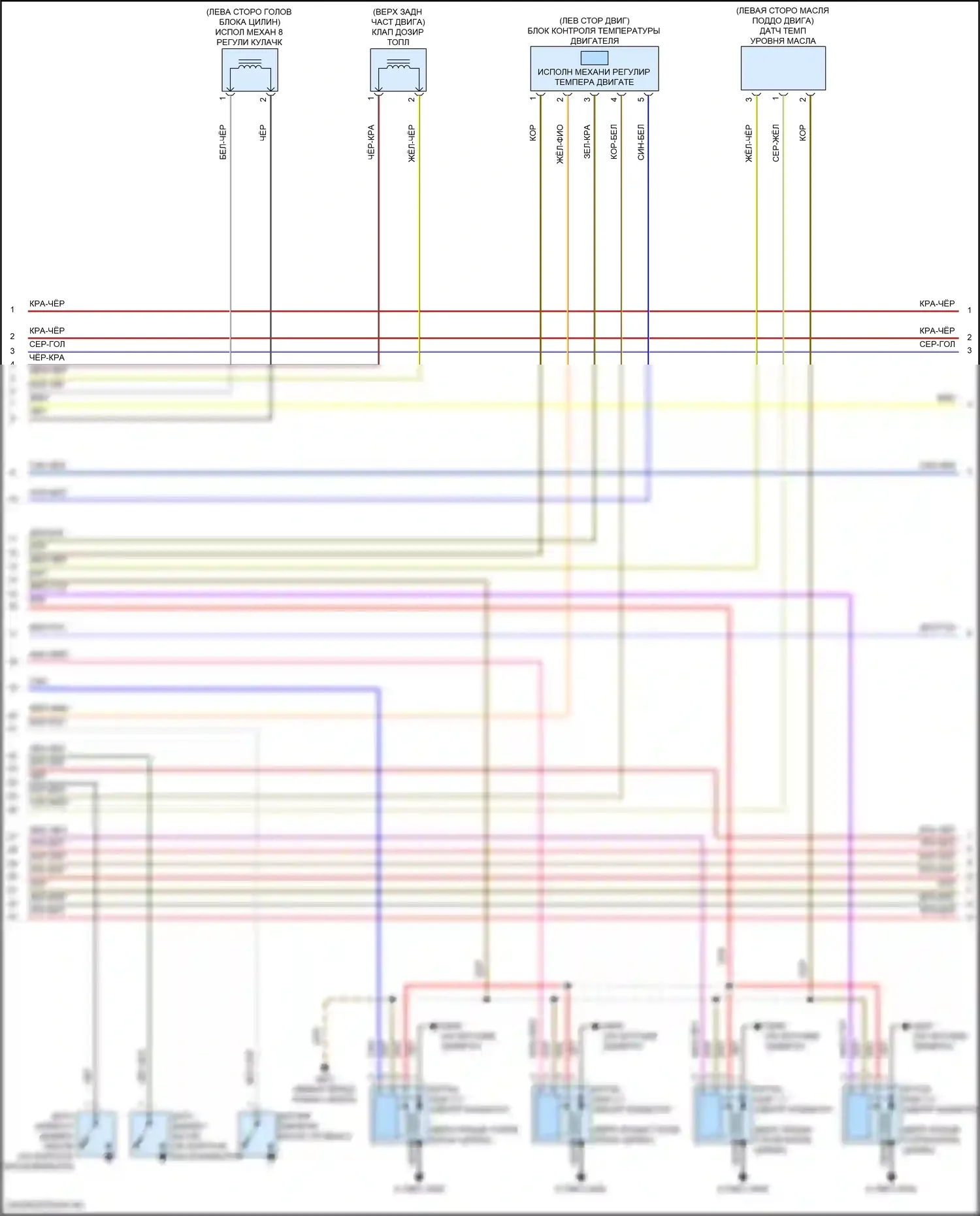 Atlas Volkswagen I рестайлинг 2 (2023-2024): Электросхема двигателя 2.0л турбо (8 из 9) 