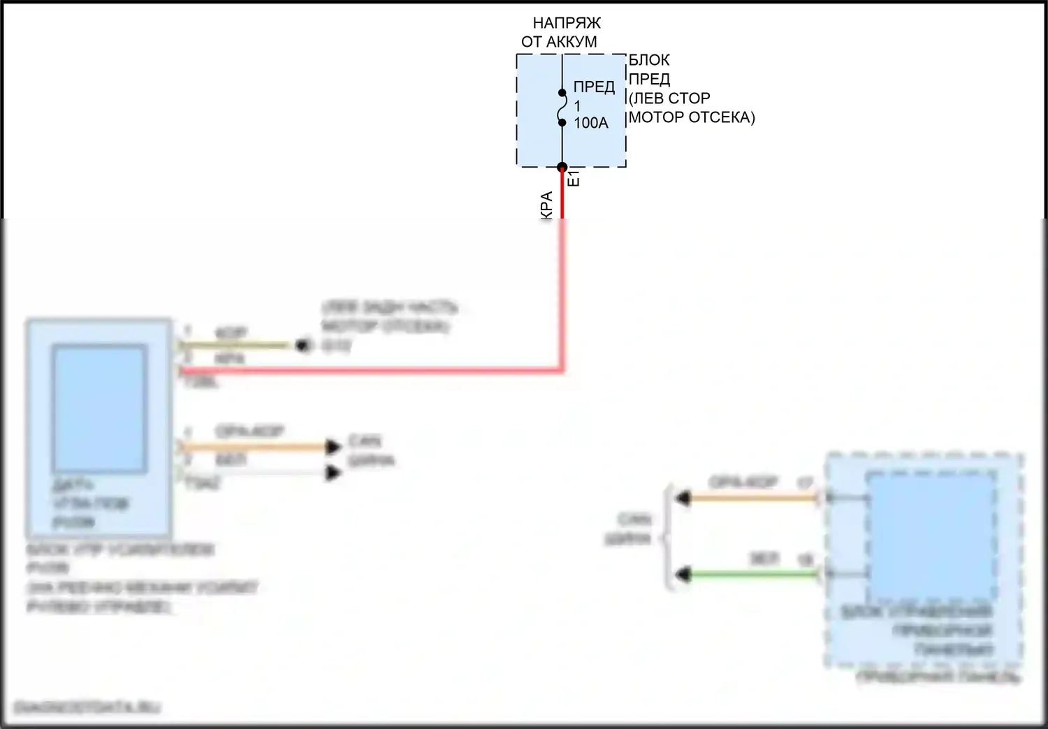 Atlas Volkswagen I рестайлинг 2 (2023-2024): Электросхема электроусилителя руля 