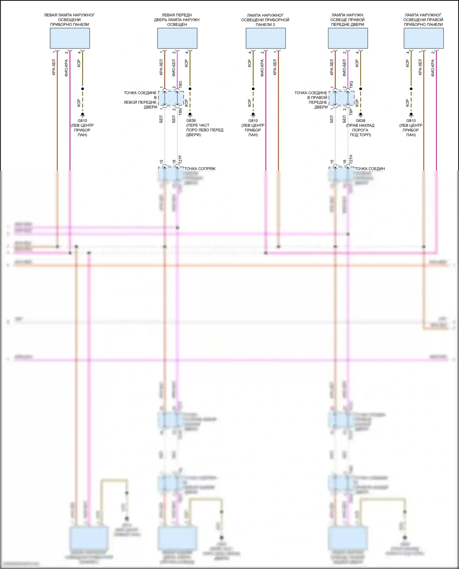 Atlas Volkswagen I рестайлинг 2 (2023-2024): Электросхема освещения салона (2 из 5) 