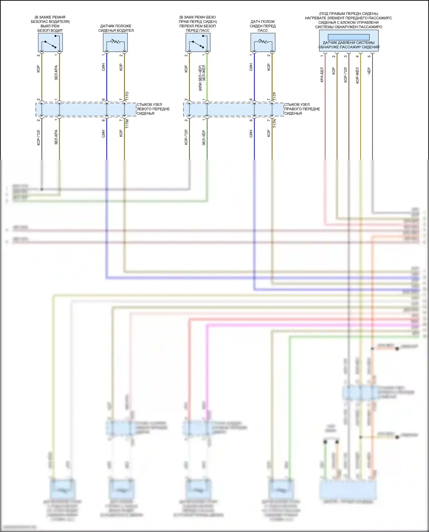 Atlas Volkswagen I рестайлинг 2 (2023-2024): Электросхема подушек безопасности (4 из 5) 