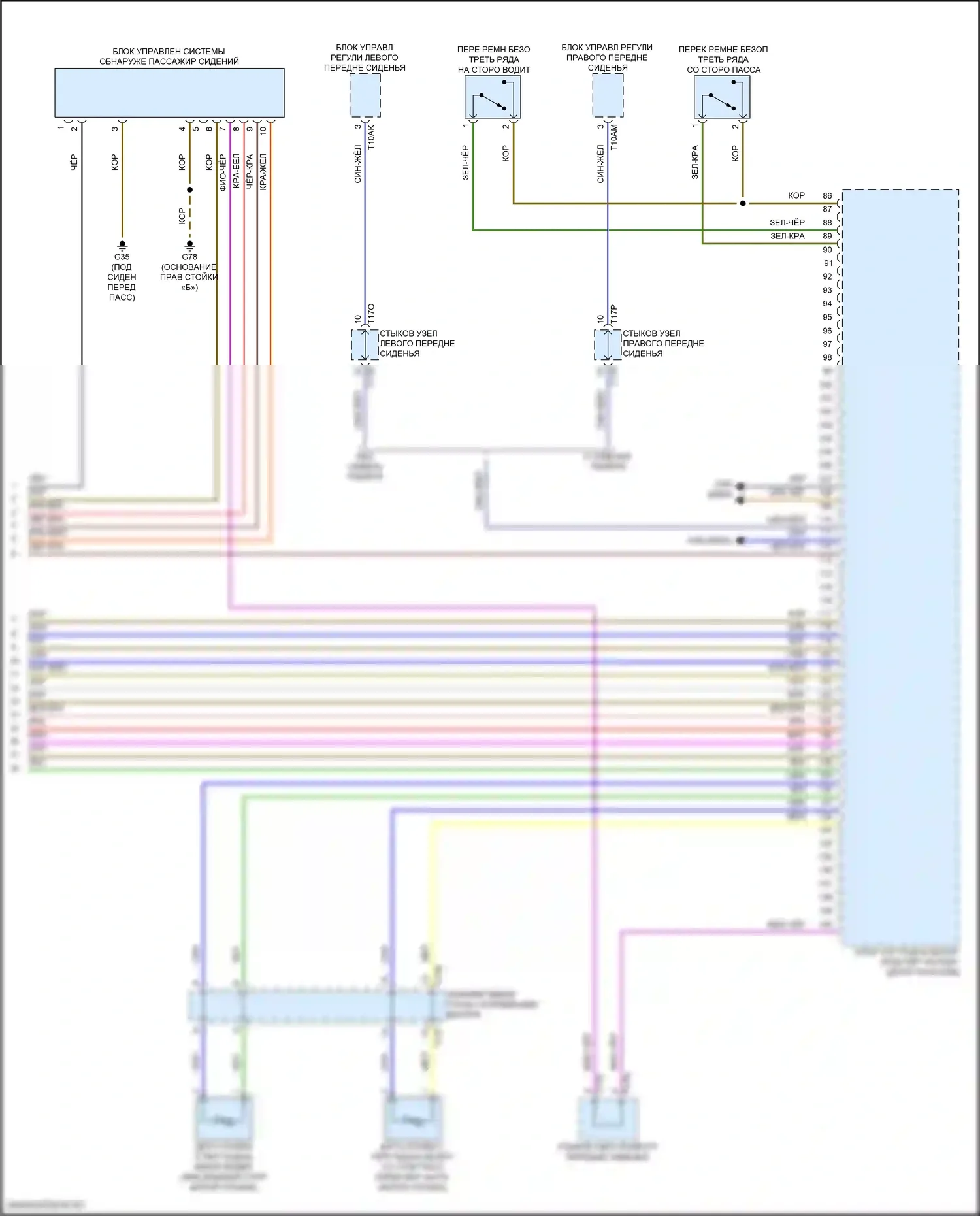 Atlas Volkswagen I рестайлинг 2 (2023-2024): Электросхема подушек безопасности (5 из 5) 