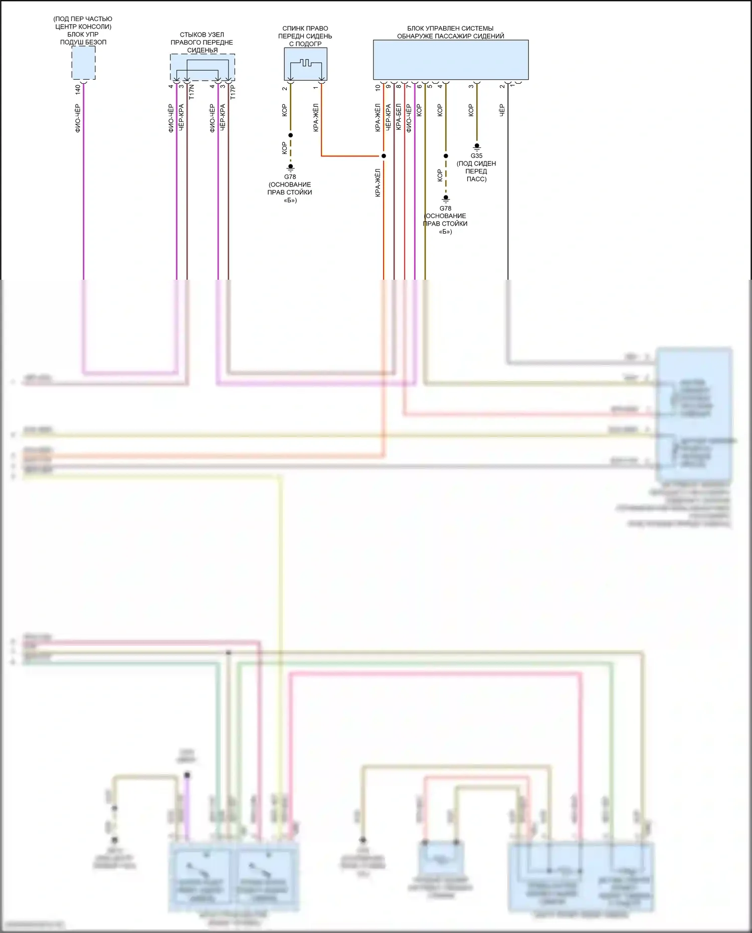 Atlas Volkswagen I рестайлинг 2 (2023-2024): Электросхема обогреваемых сидений (2 из 2) 
