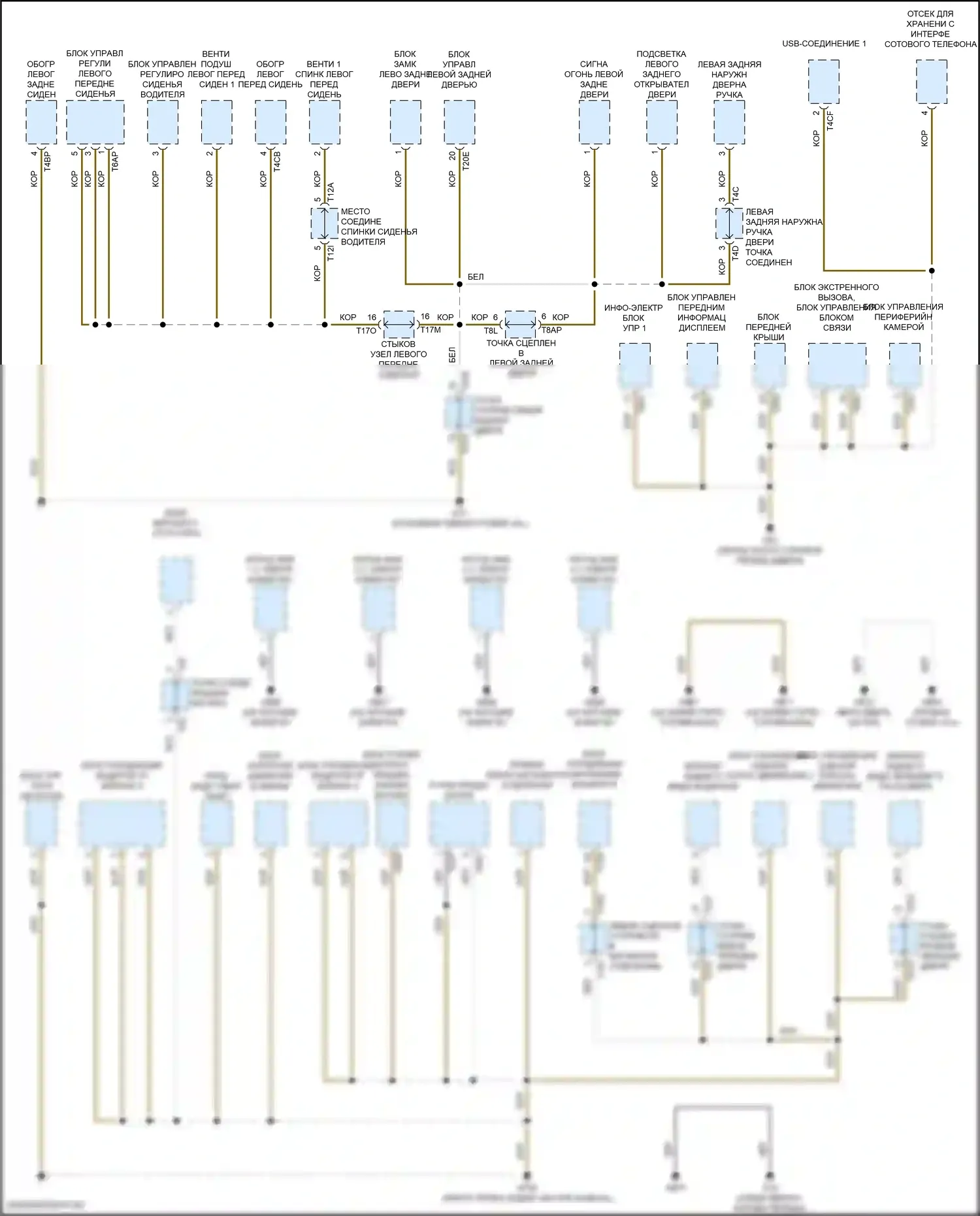 Atlas Volkswagen I рестайлинг 2 (2023-2024): Электросхема точек подключения масс (4 из 4) 